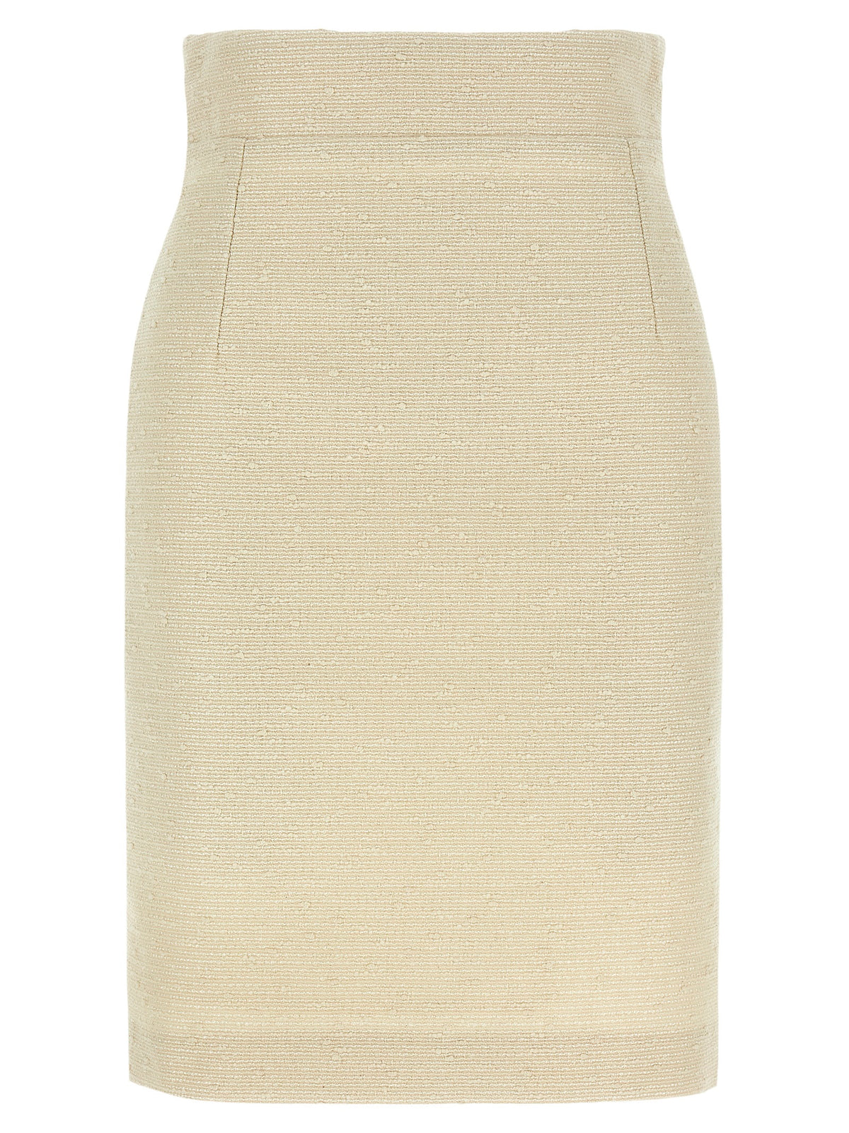 Tagliatore Beige Cotton Midi Skirt