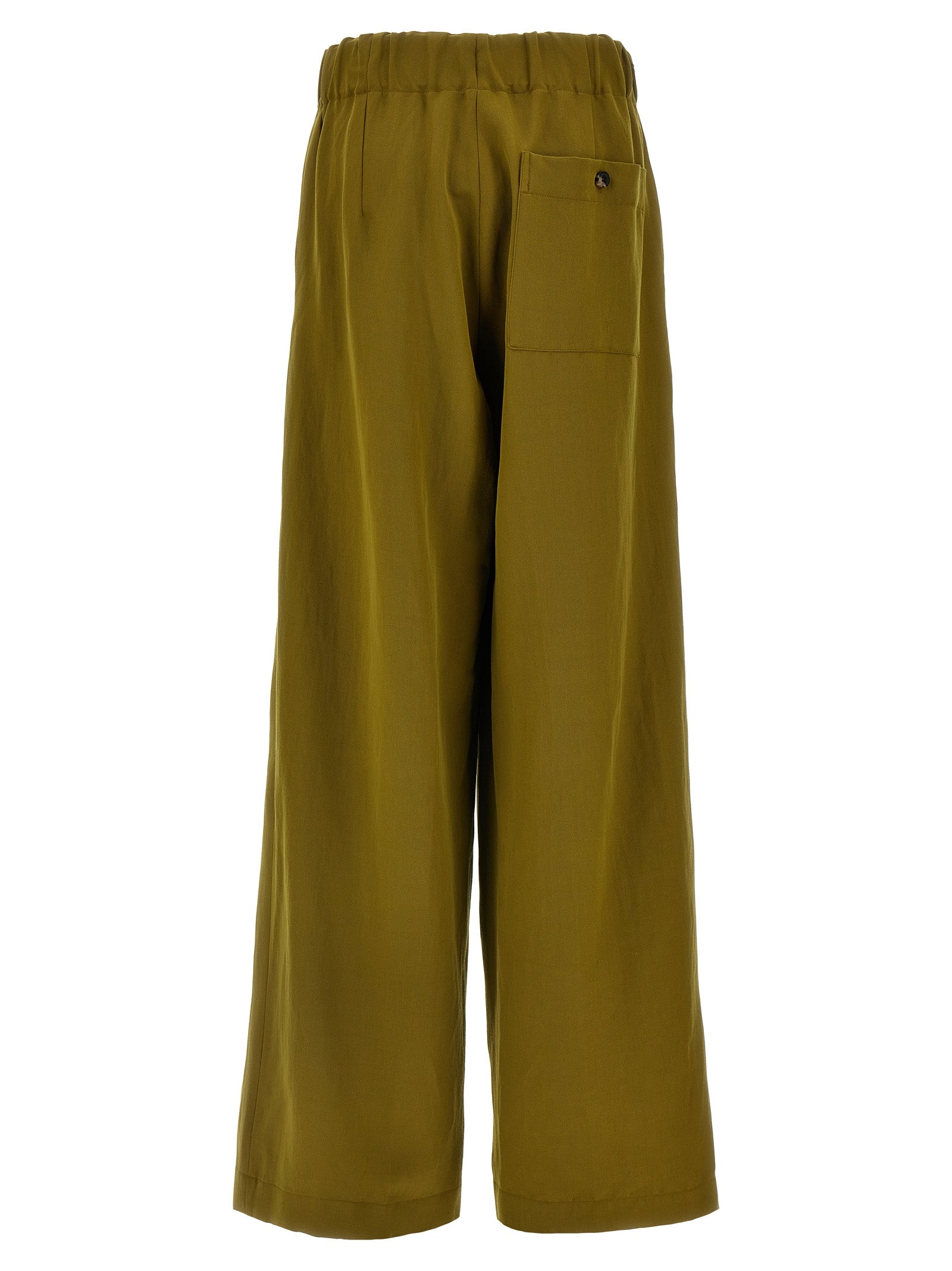 Dries Van Noten Bicolor Wool Casual Pants