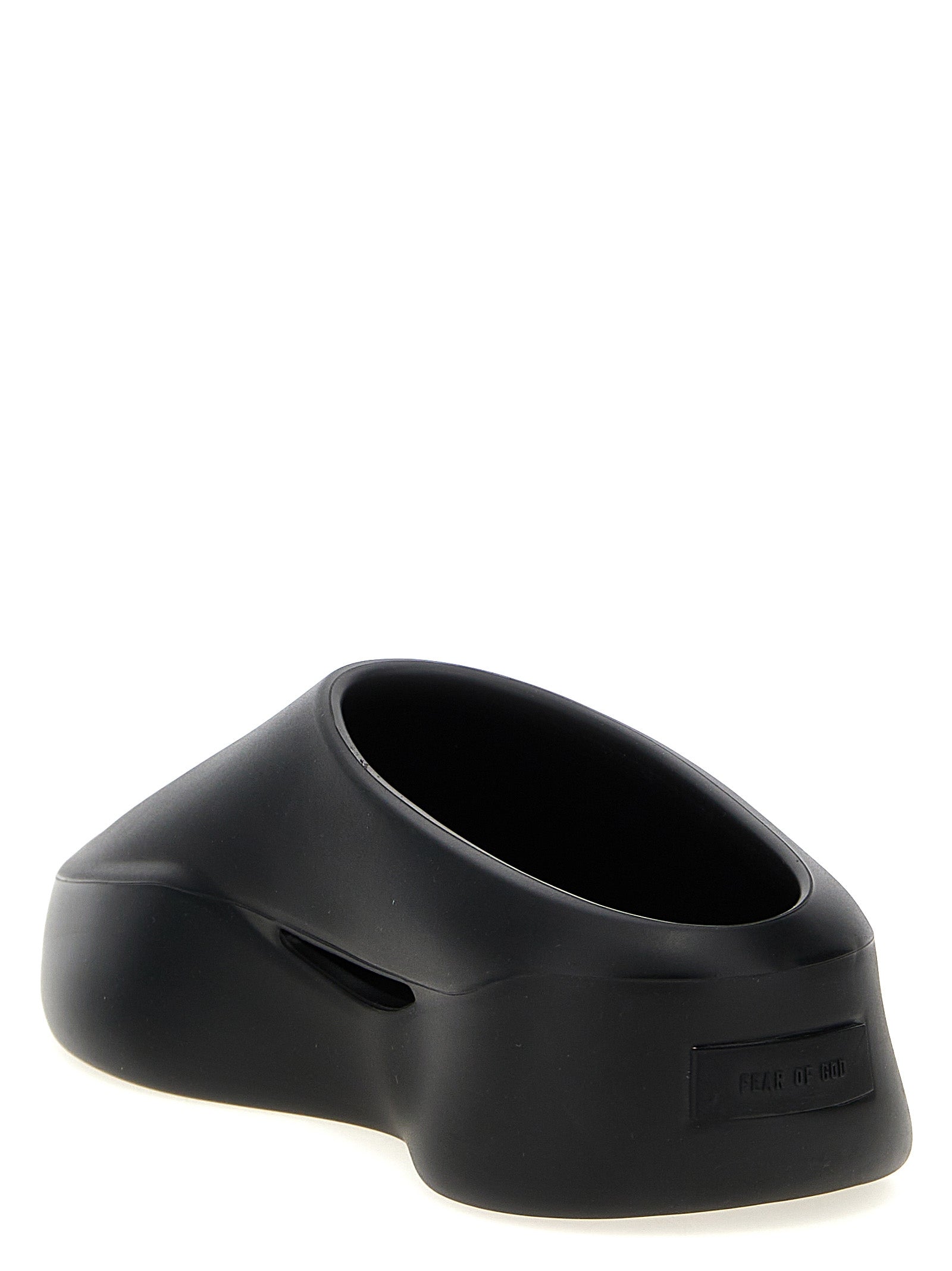 Fear Of God Black Rubber Clogs