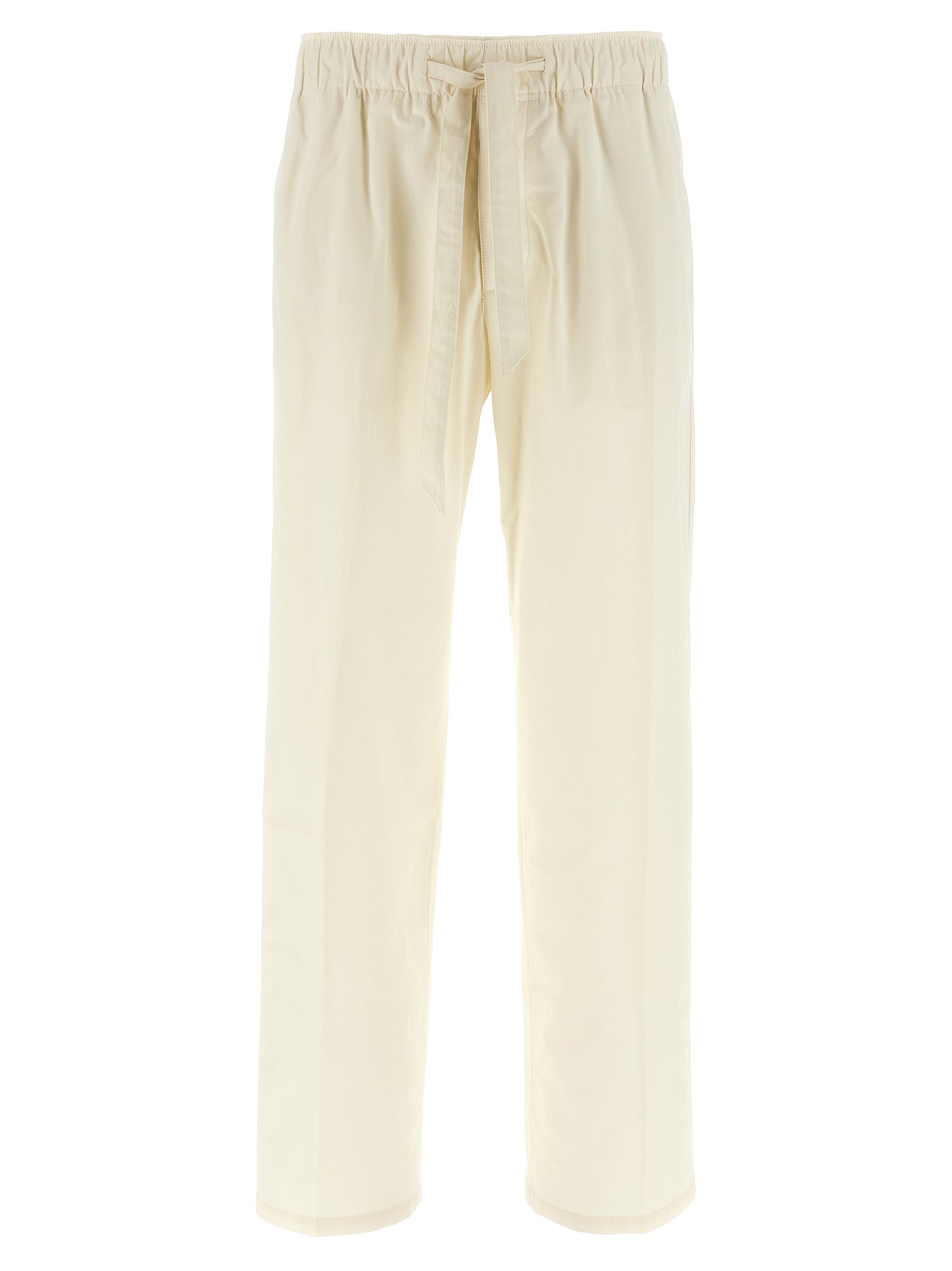 Lanvin White Cotton Casual Pants