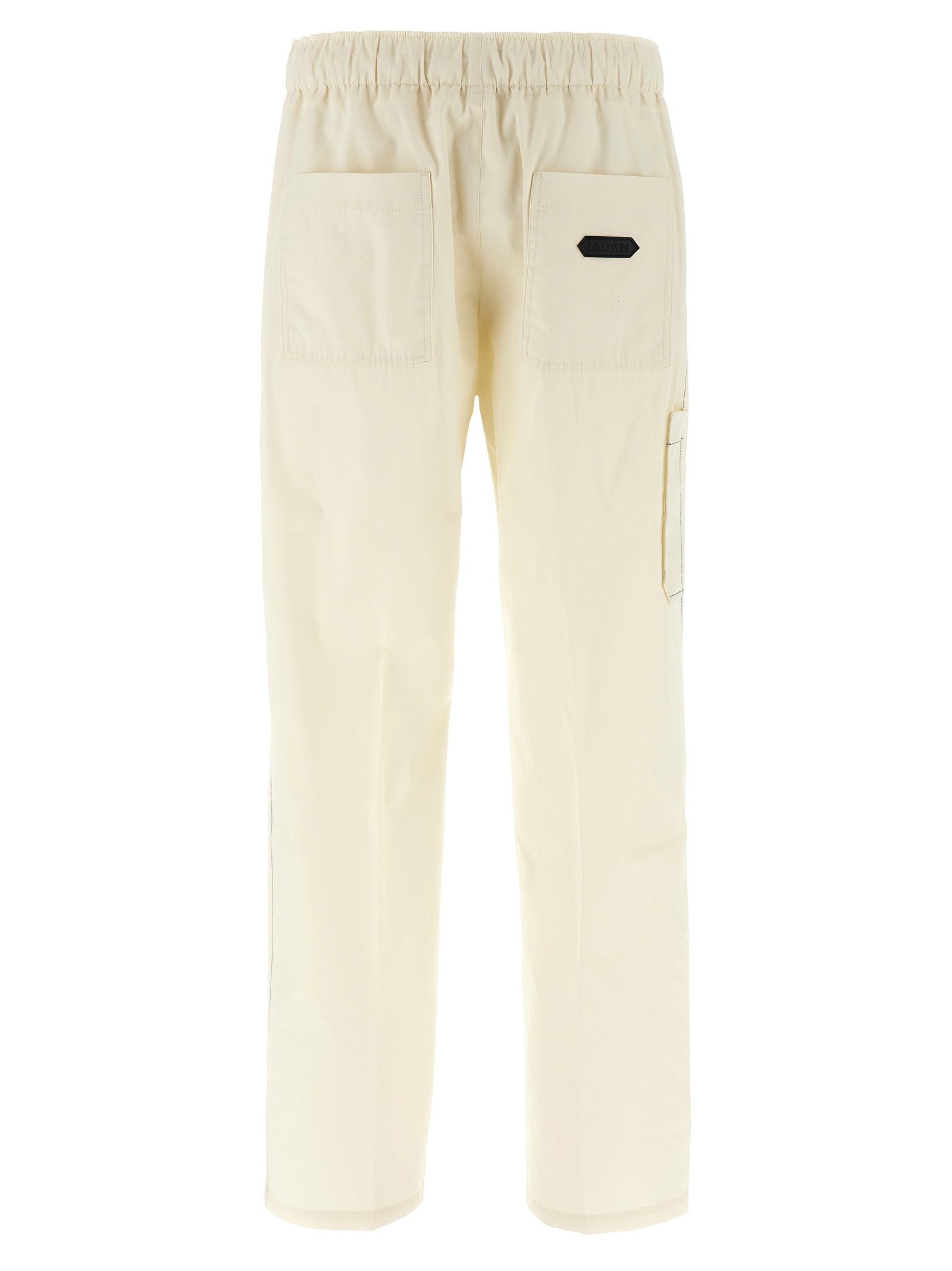 Lanvin White Cotton Casual Pants
