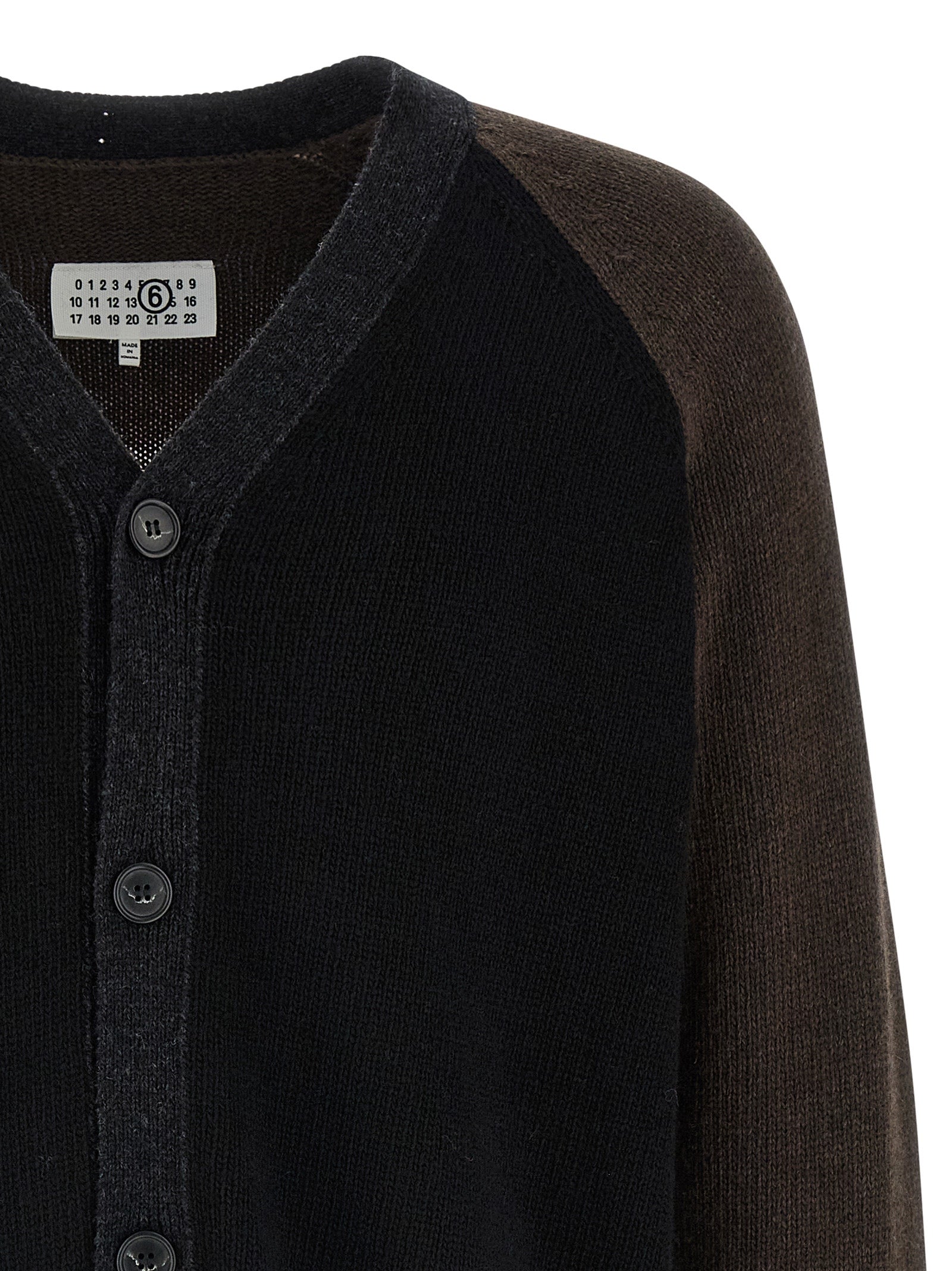 MM6 Maison Margiela Multicolor Wool Cardigan