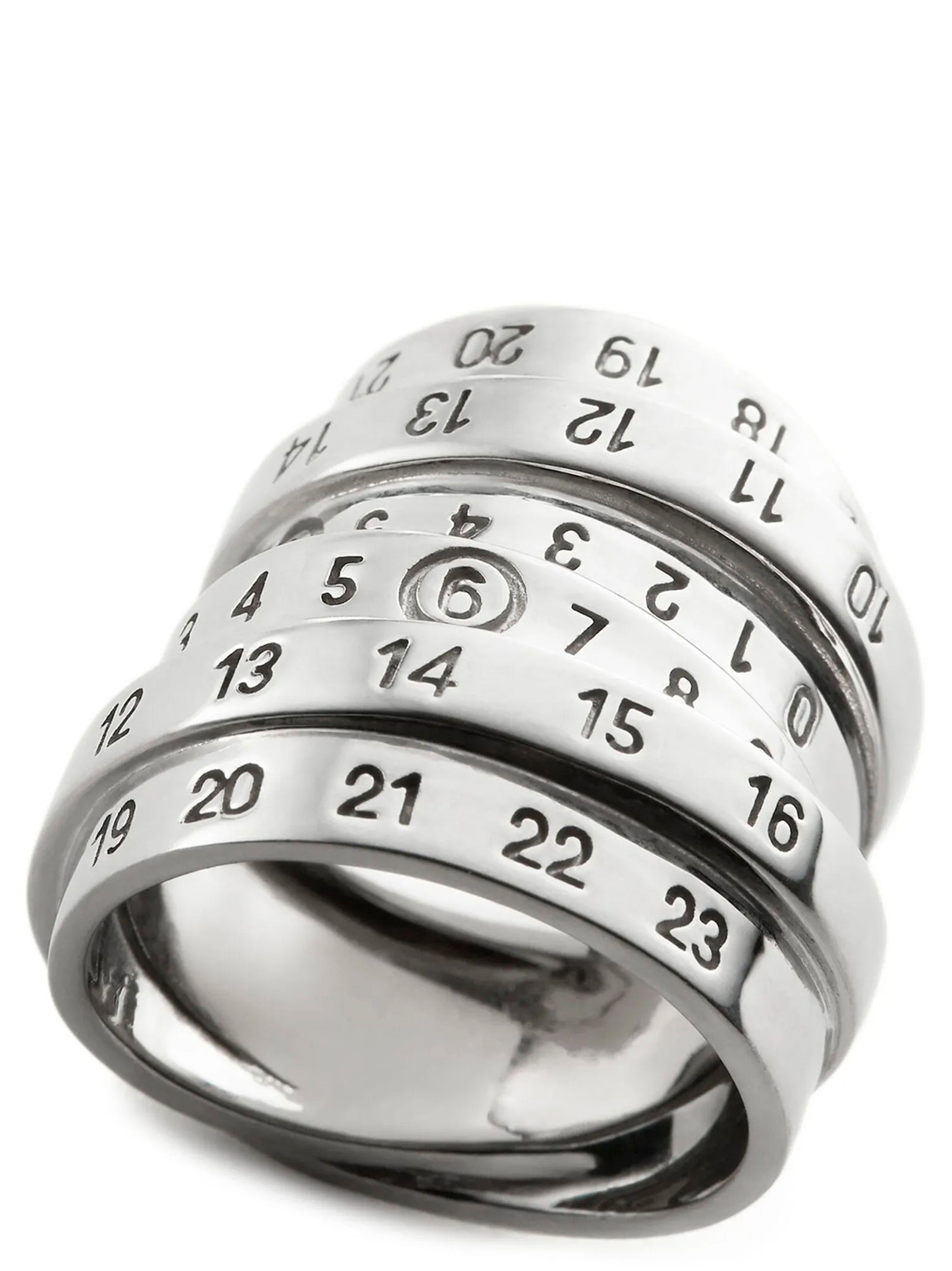 MM6 Maison Margiela Silver Brass Ring
