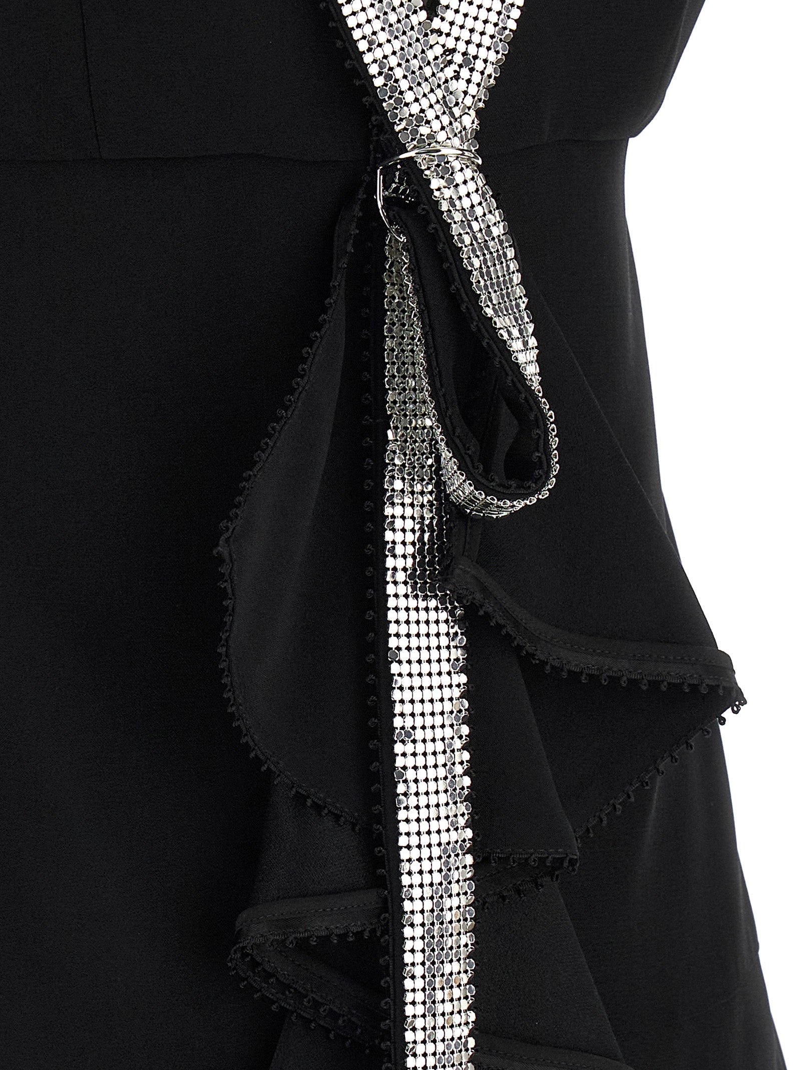 Giovanni Bedin Black Viscose Short Dress