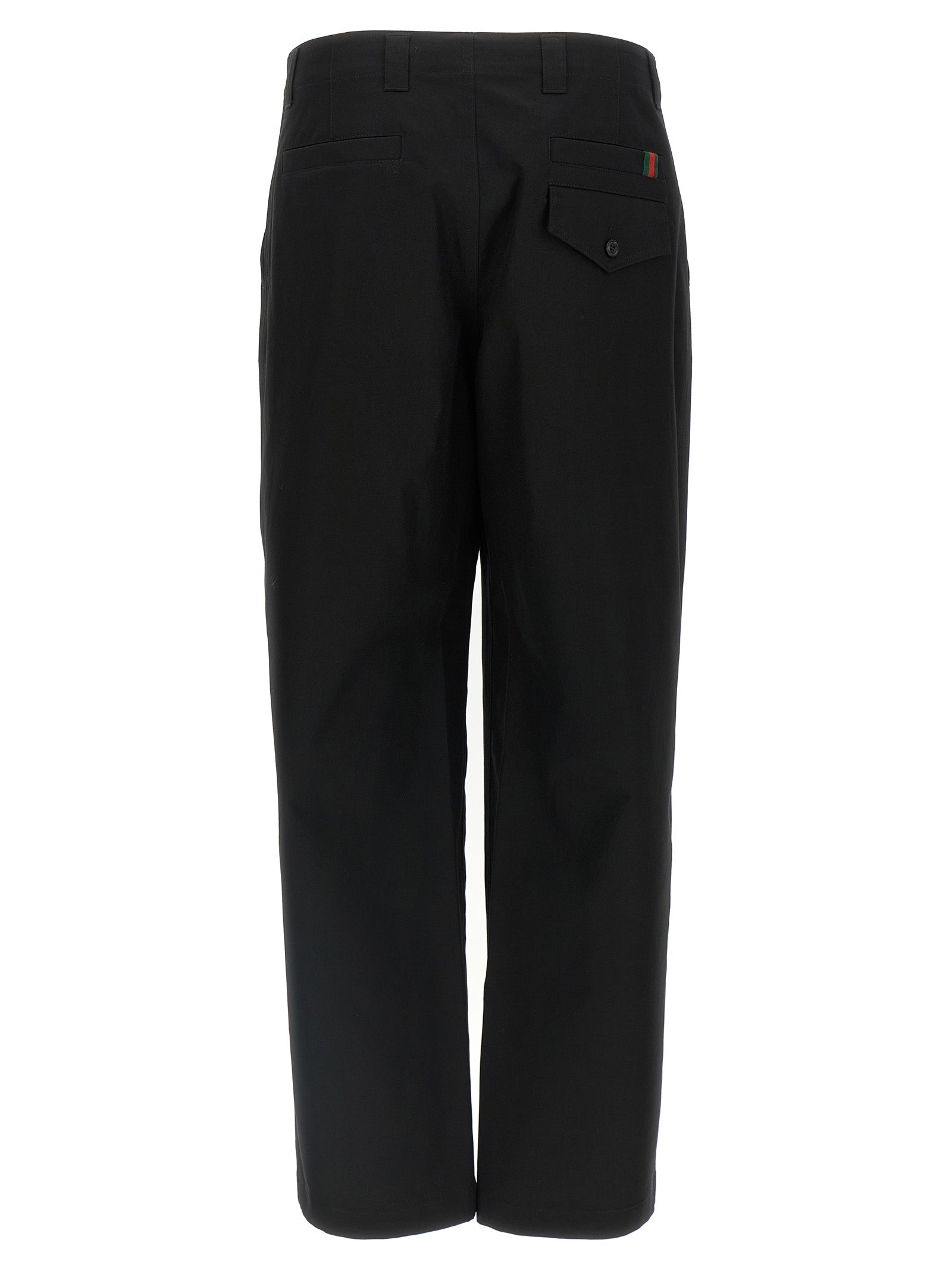Gucci Black Cotton Casual Pants