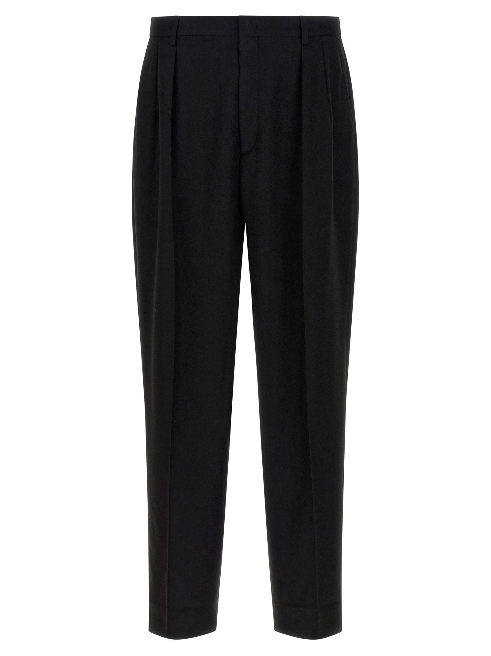 CELLAR DOOR Black Polyester Dress Pants