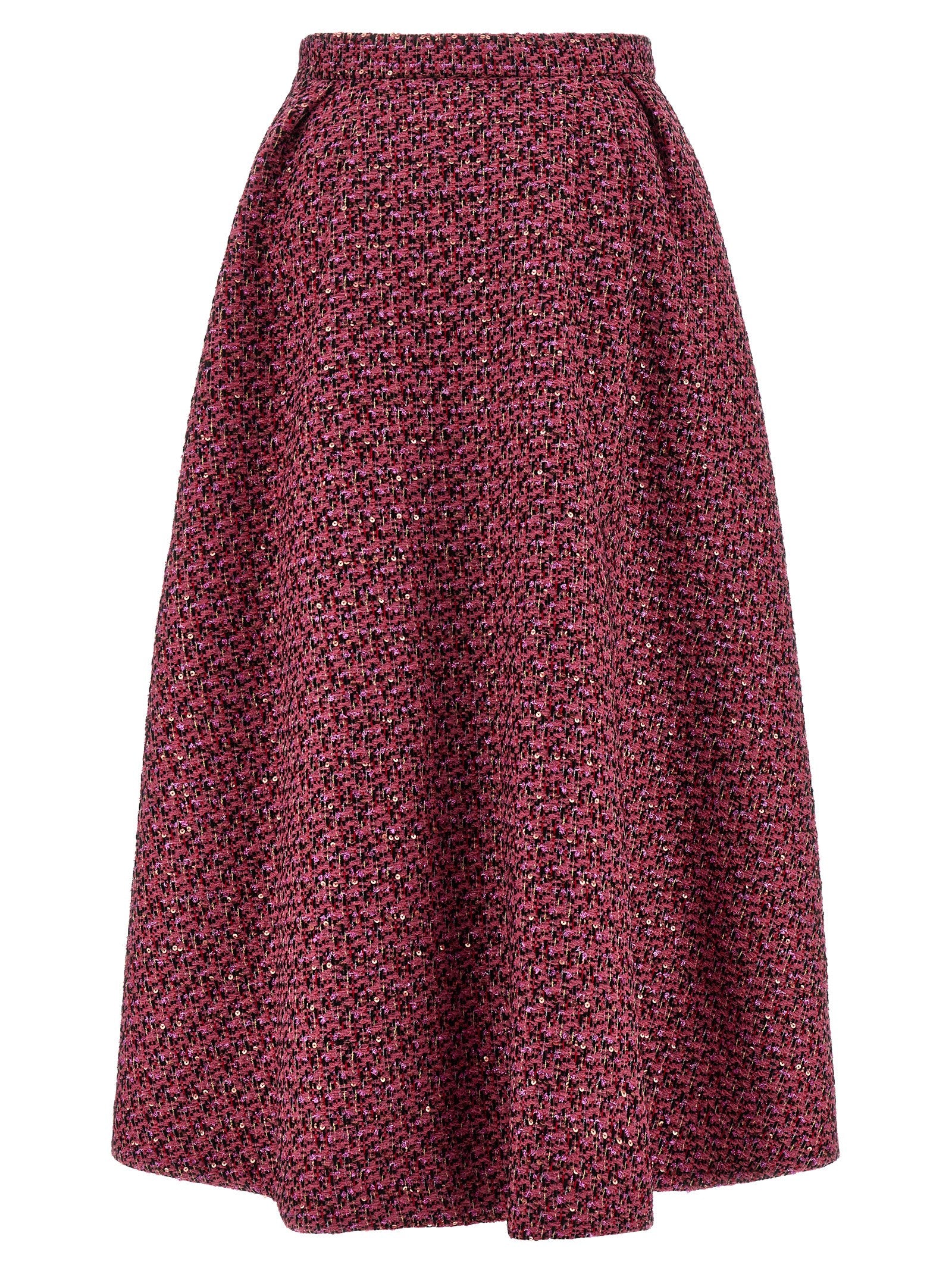 Alessandra Rich Multicolor Polyamide Midi Skirt