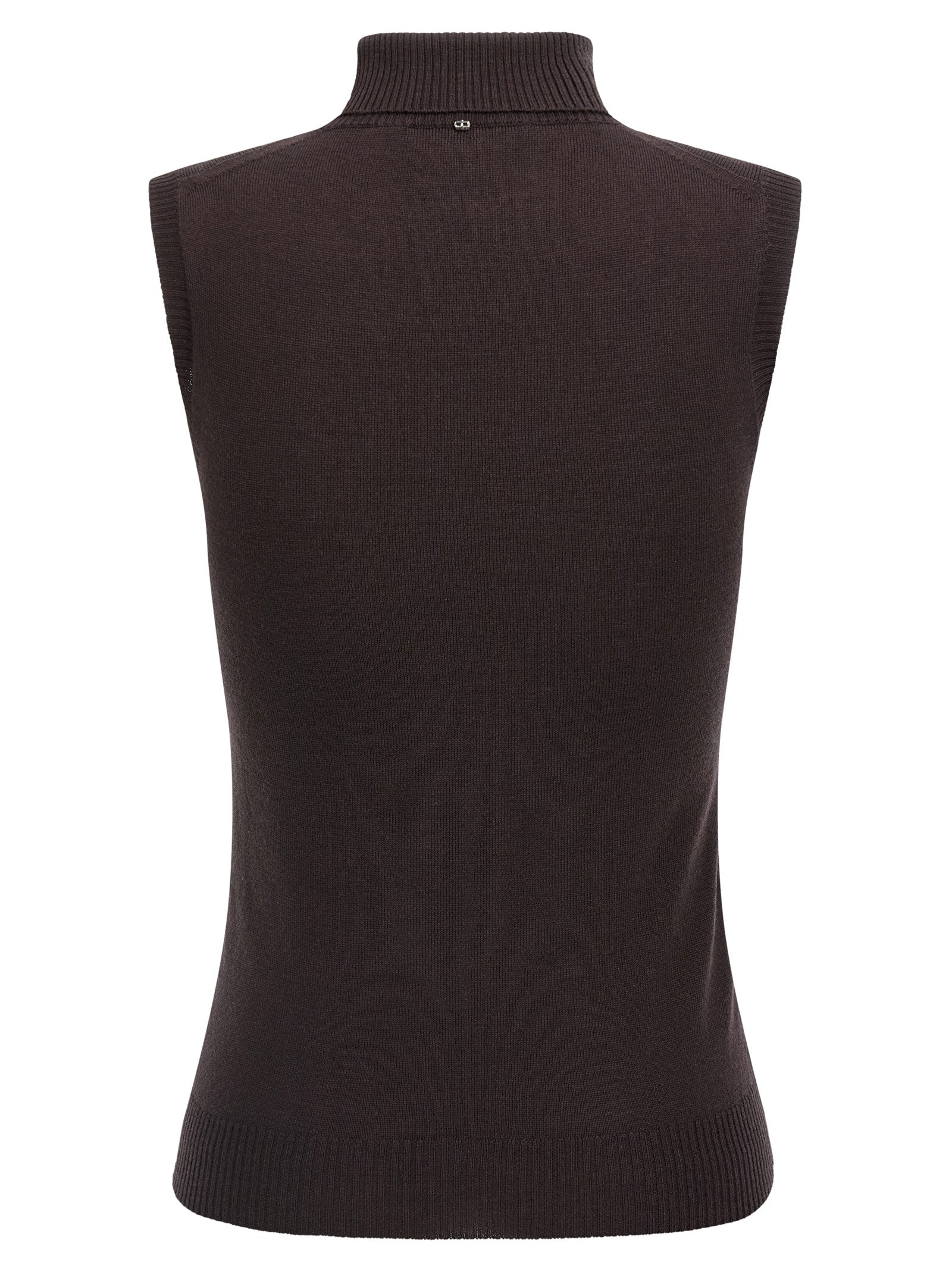 Sportmax Brown Virgin Wool Cardigan