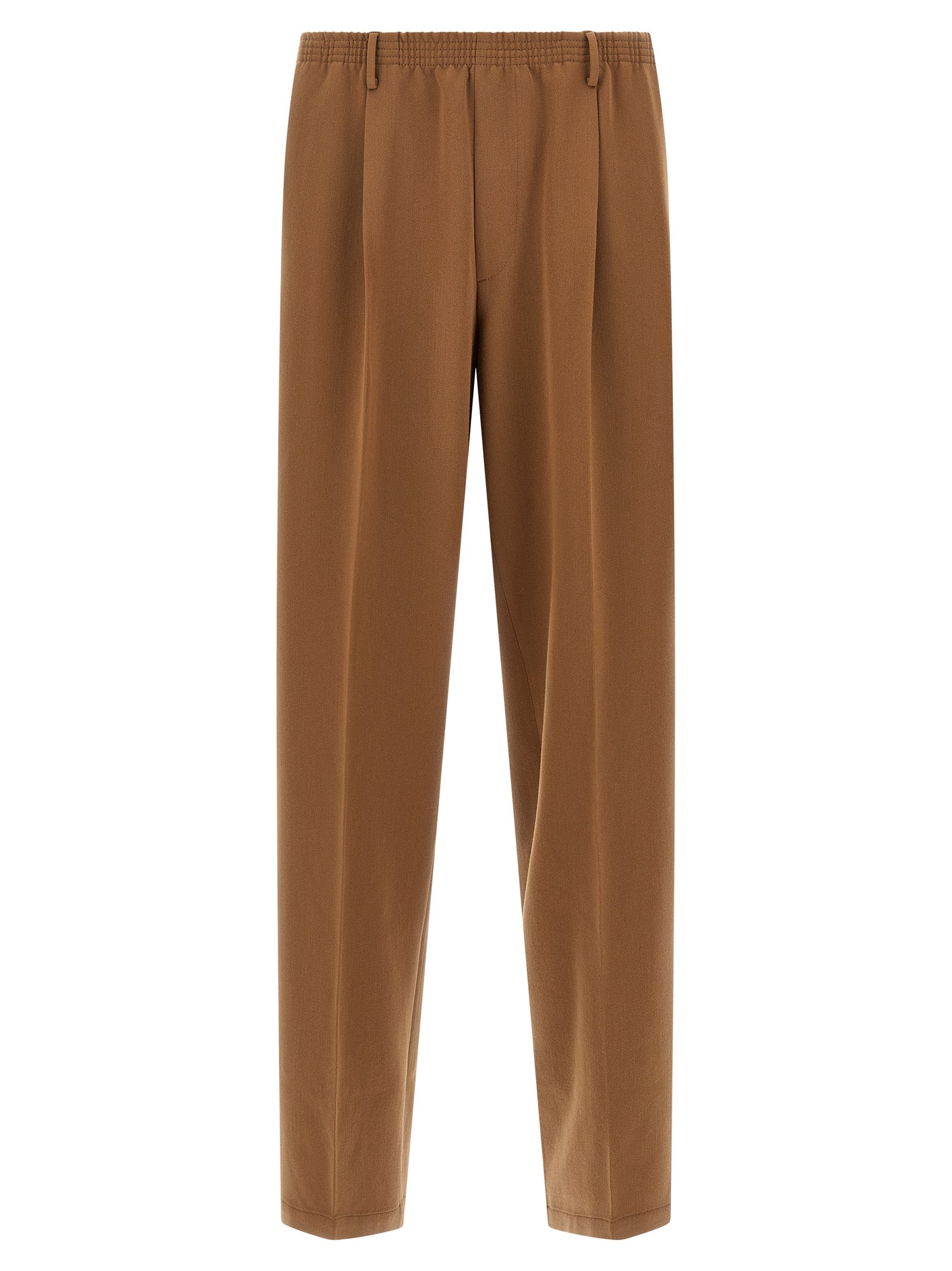 CELLAR DOOR Brown Polyester Casual Pants