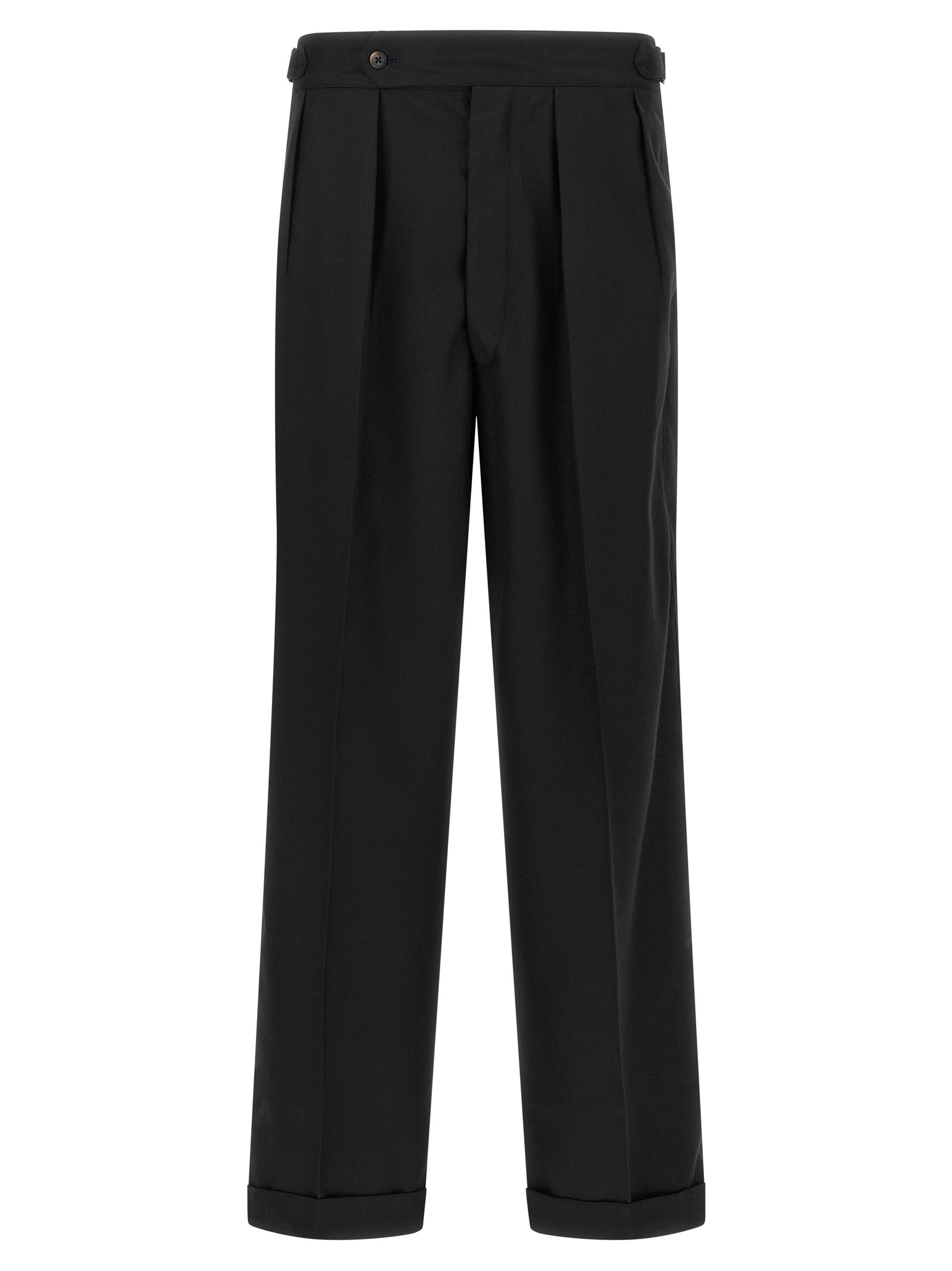 CELLAR DOOR Black Polyester Casual Pants