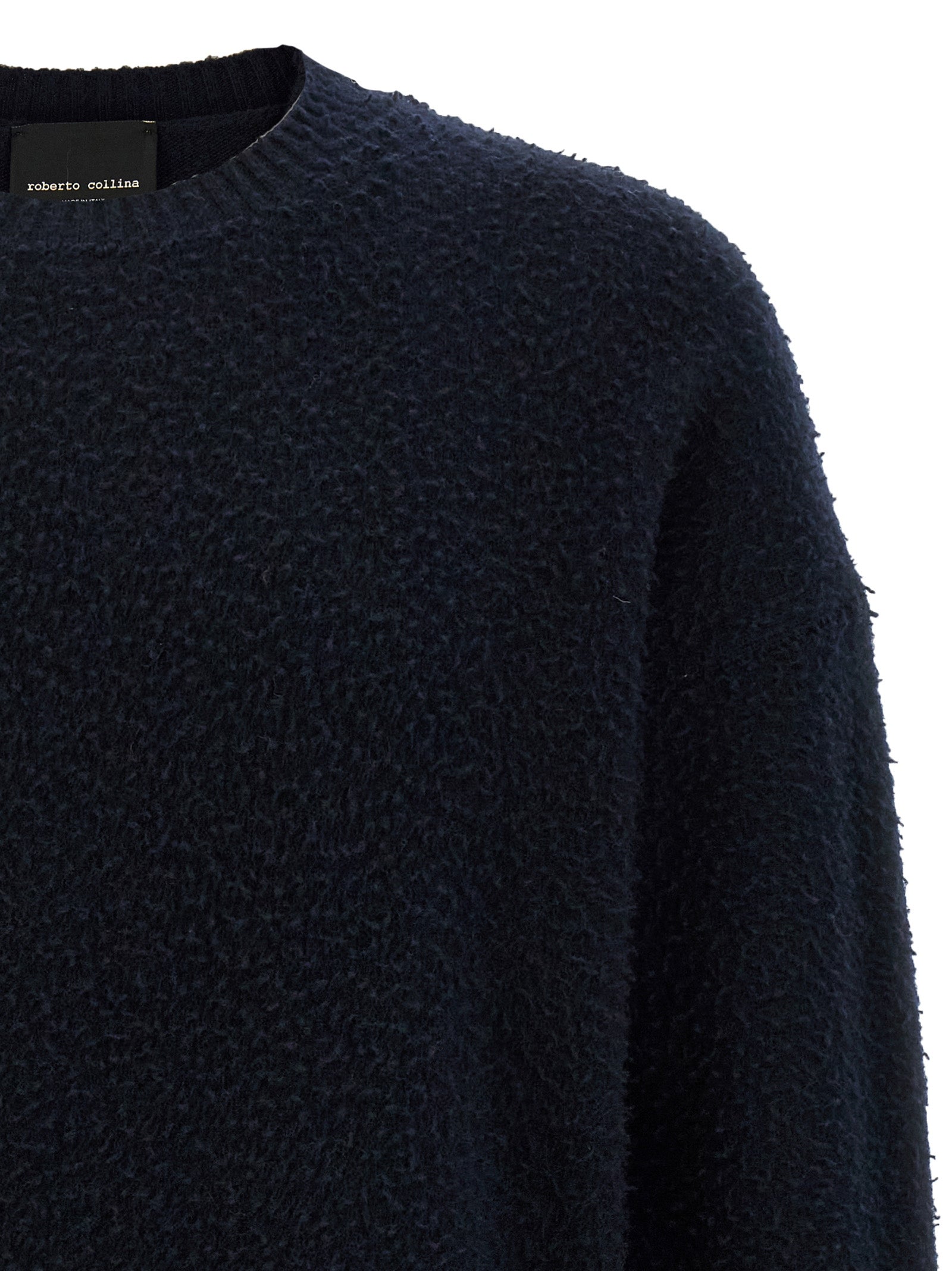 Roberto Collina Blue Merino Wool Cardigan