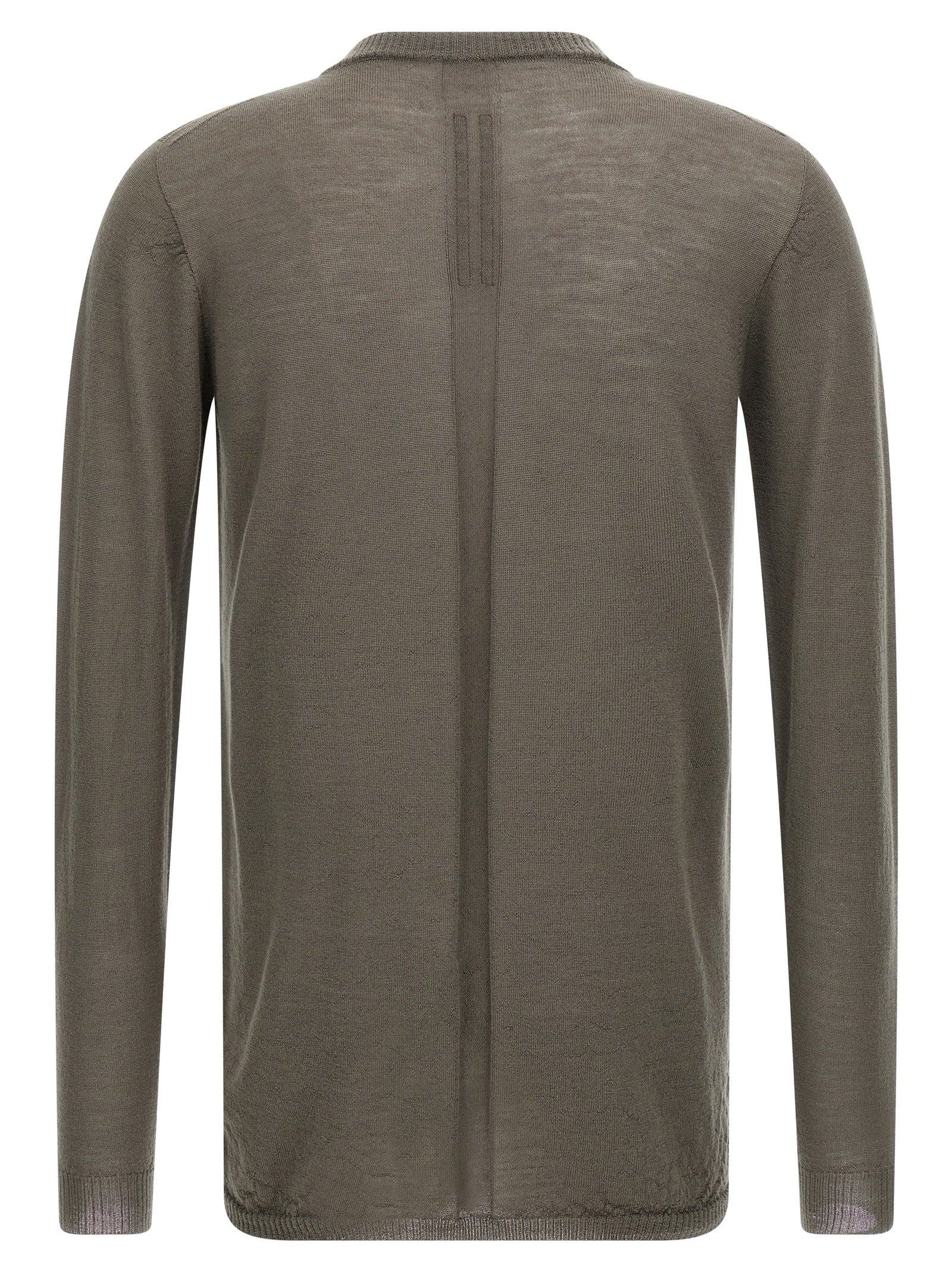 Rick Owens Gray Wool Cardigan