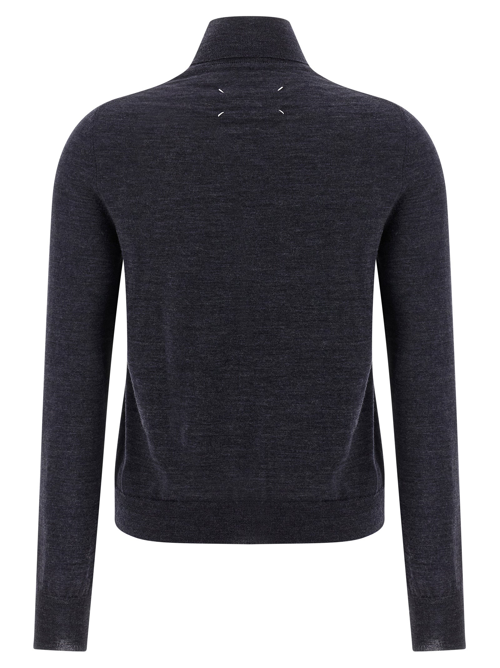 Maison Margiela Blue Wool Cardigan