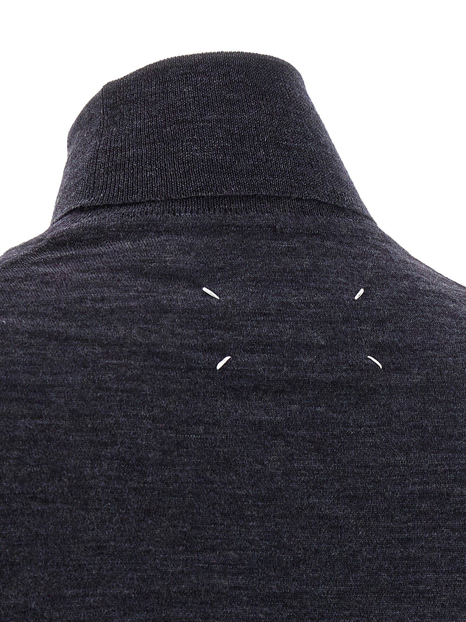 Maison Margiela Blue Wool Cardigan