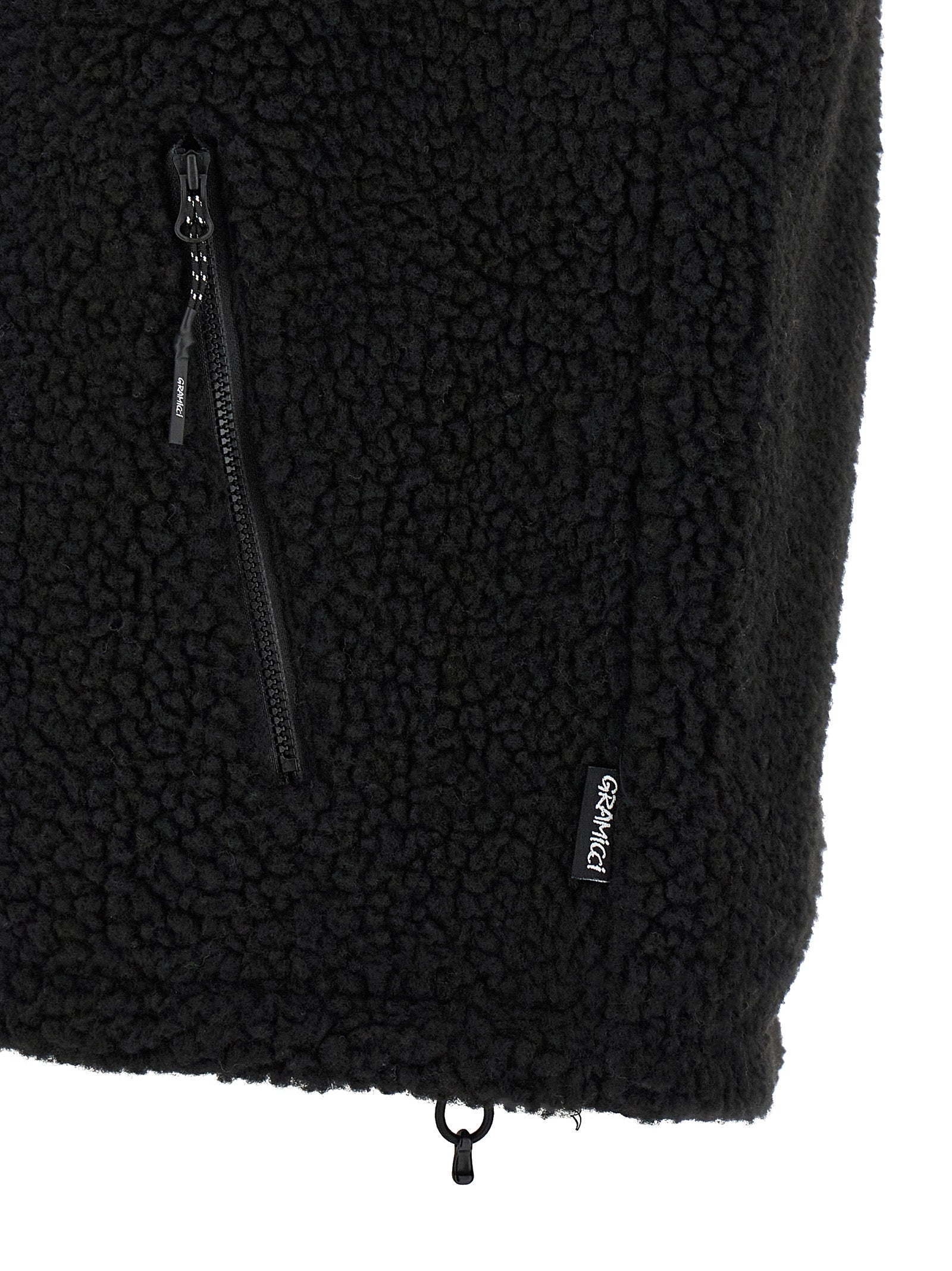 Gramicci Black Polyester Sleeveless Jacket