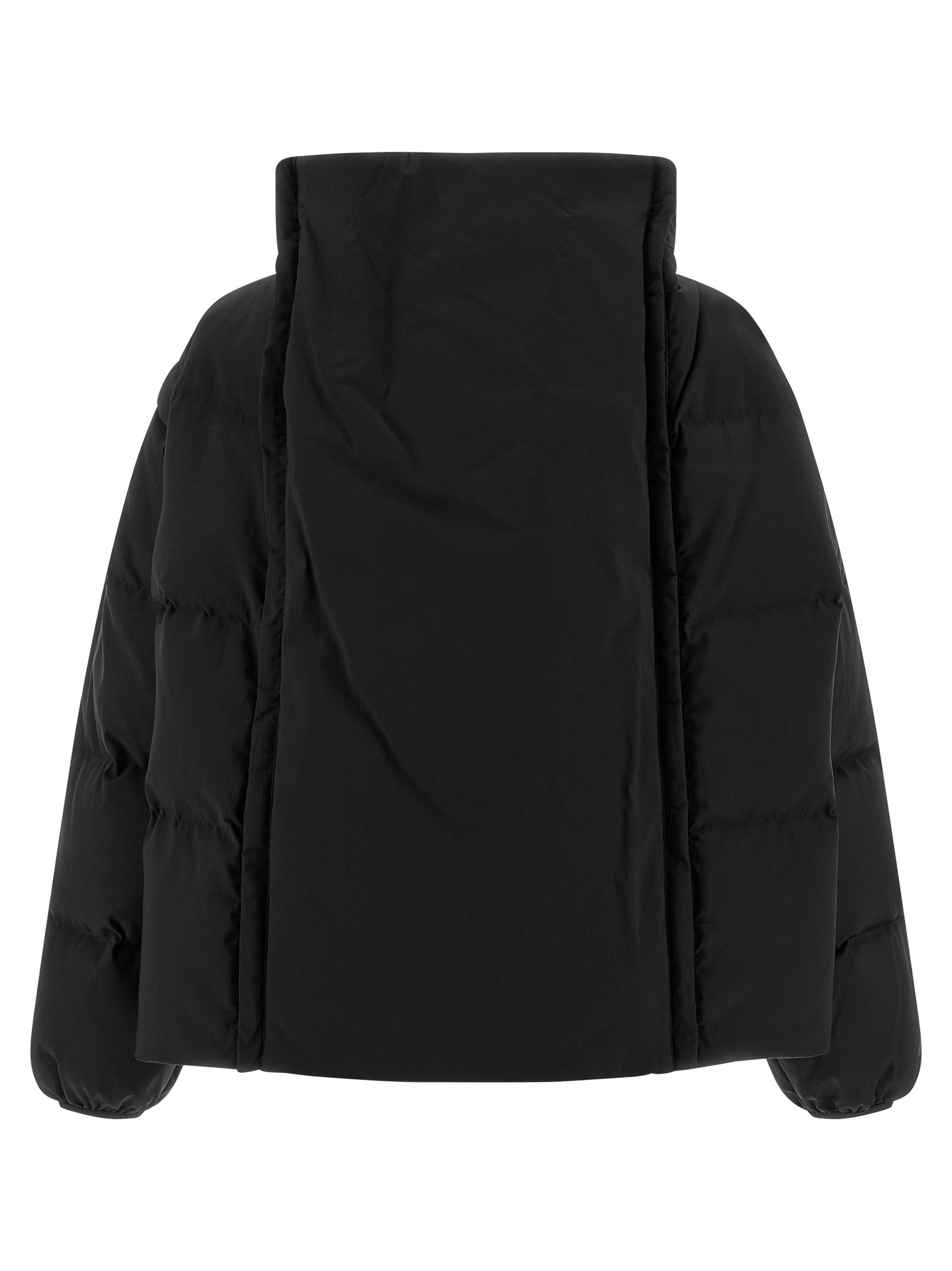 MM6 Maison Margiela Black Polyester Full-Length Jacket
