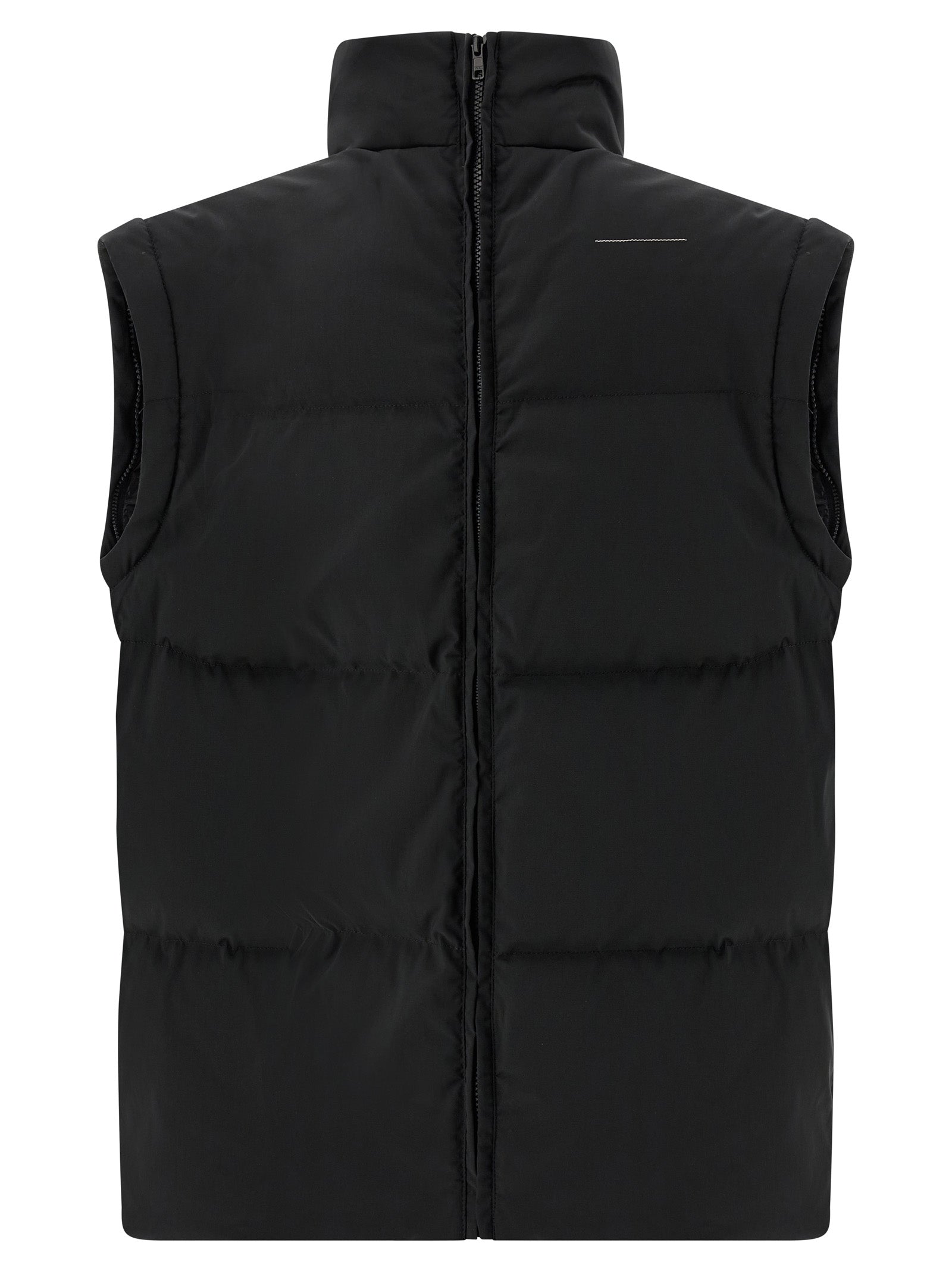 MM6 Maison Margiela Black Polyester Full-Length Jacket