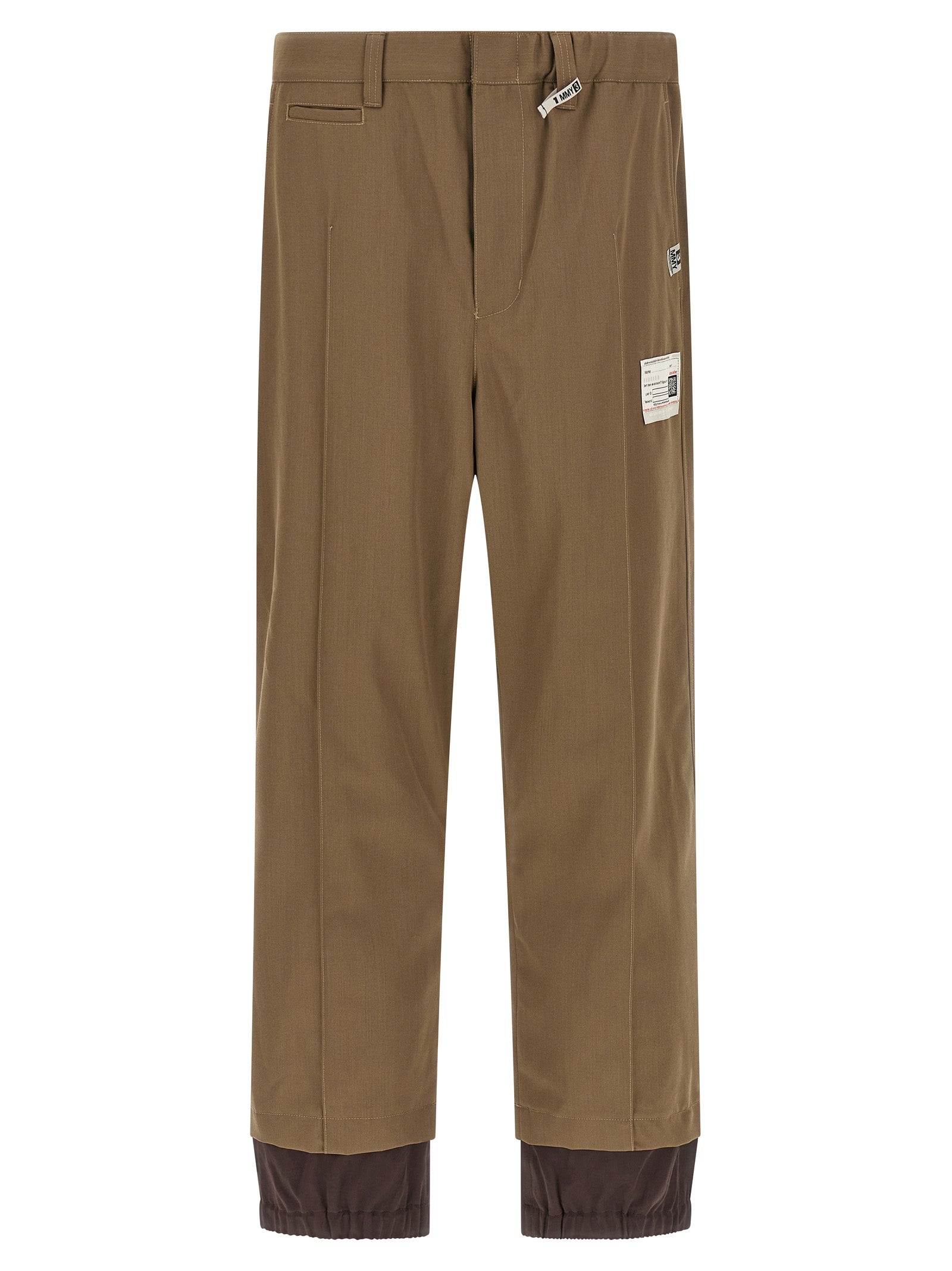 Maison Mihara Yasuhiro Bicolor Polyester Casual Pants