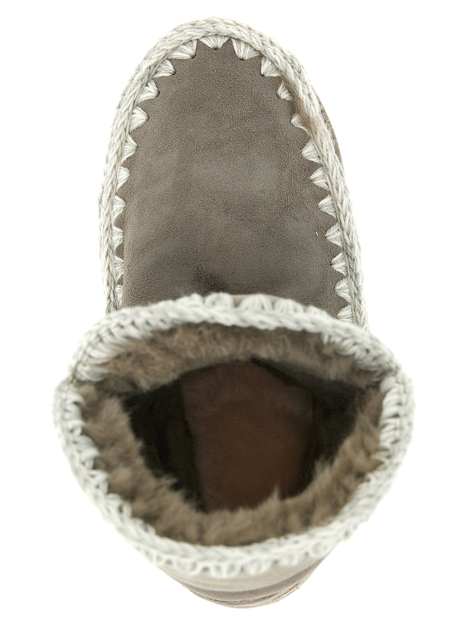 Mou Gray Lambskin Ankle Boots