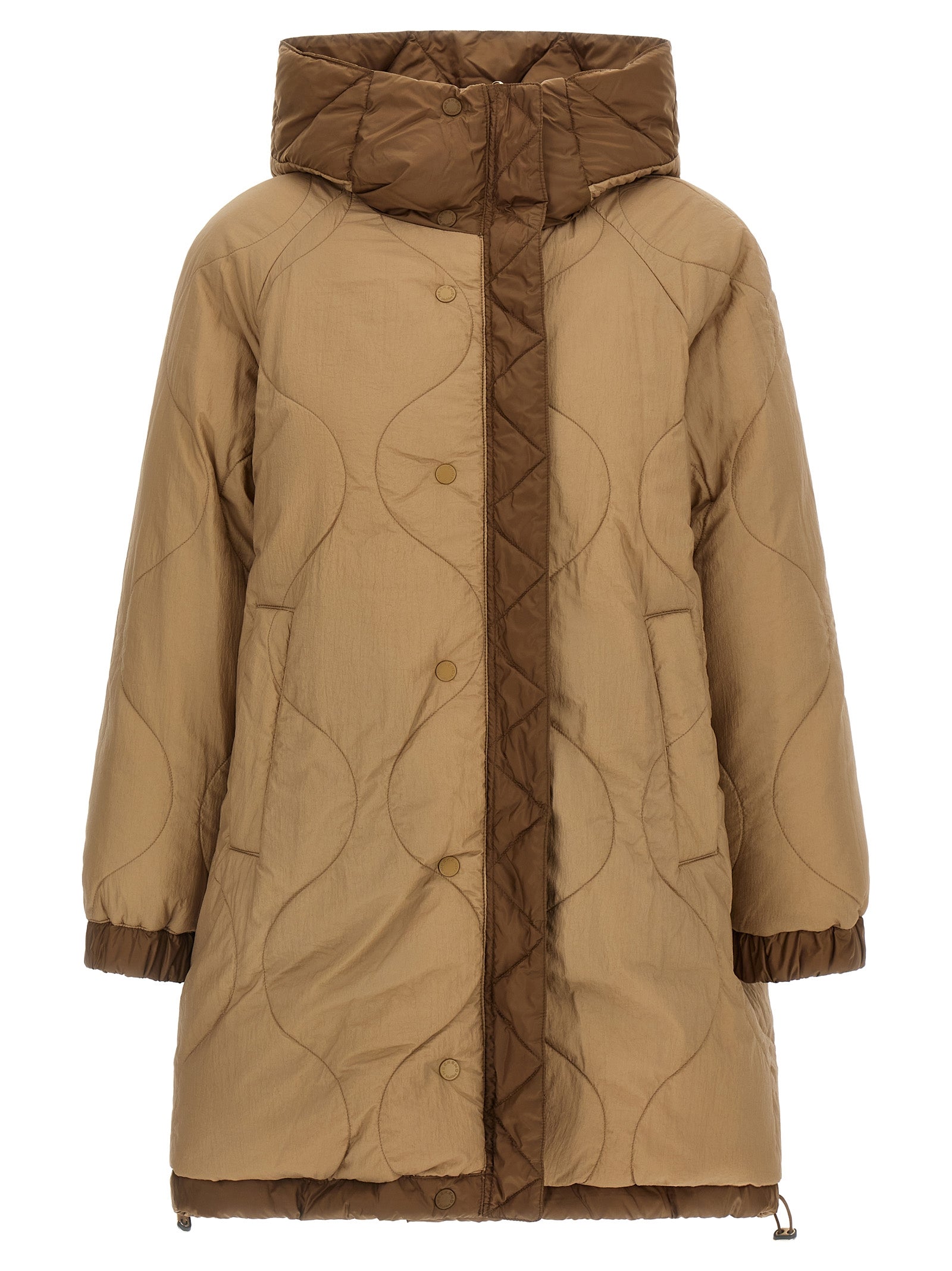 Max Mara Brown Polyester Parka