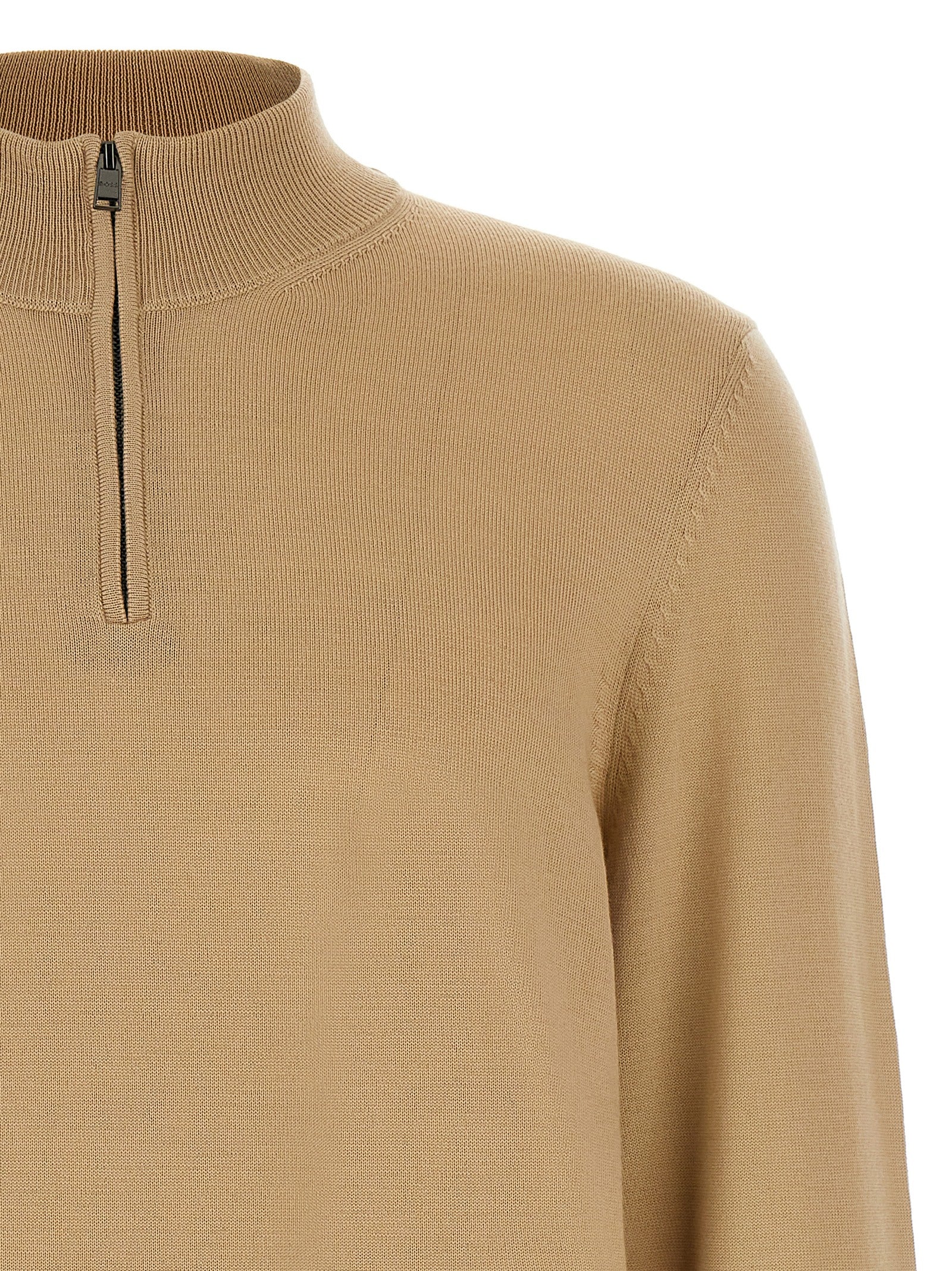 Hugo Boss Beige Virgin Wool Cardigan