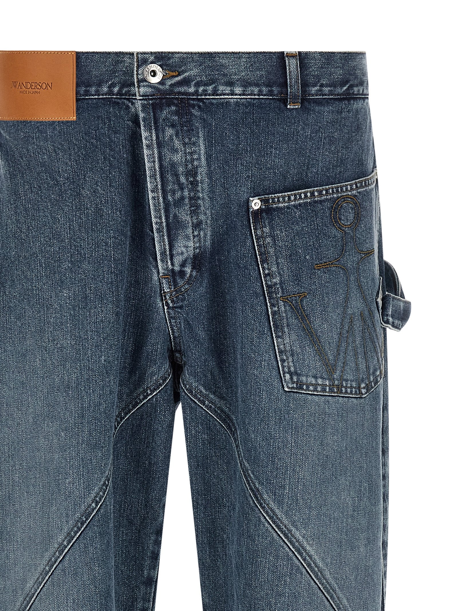 J.W.Anderson Blue Cotton Jeans Denim
