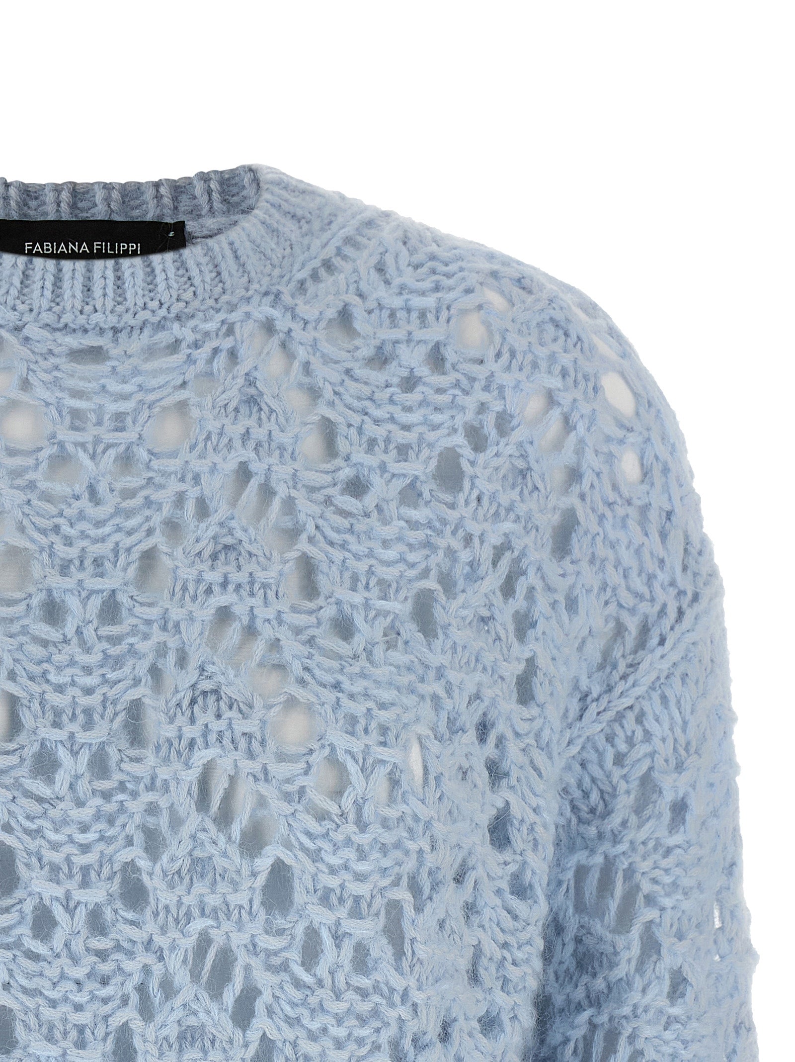 Fabiana Filippi Blue Virgin Wool Cardigan