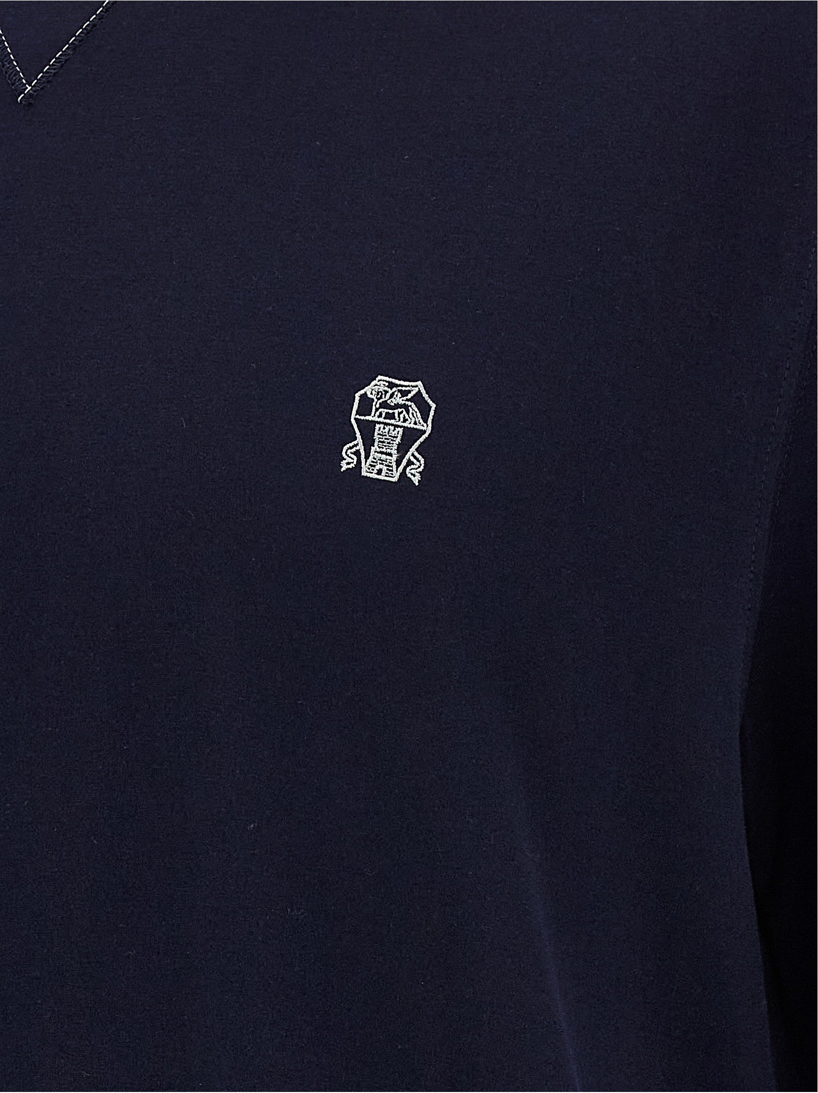 Brunello Cucinelli Blue Cotton T-Shirt