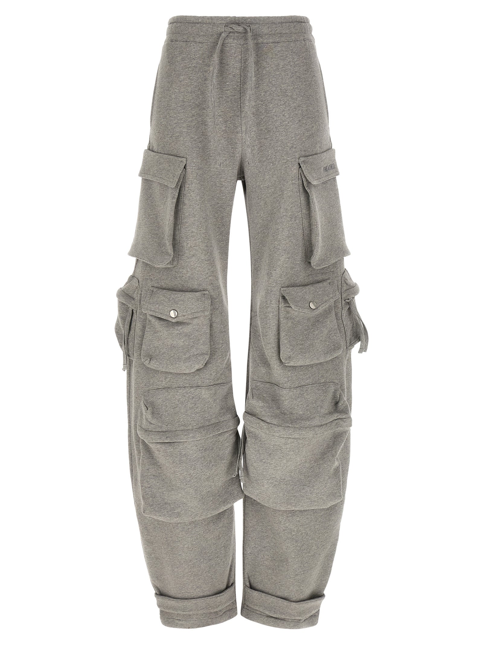 The Attico Gray Cotton Cargo Pants