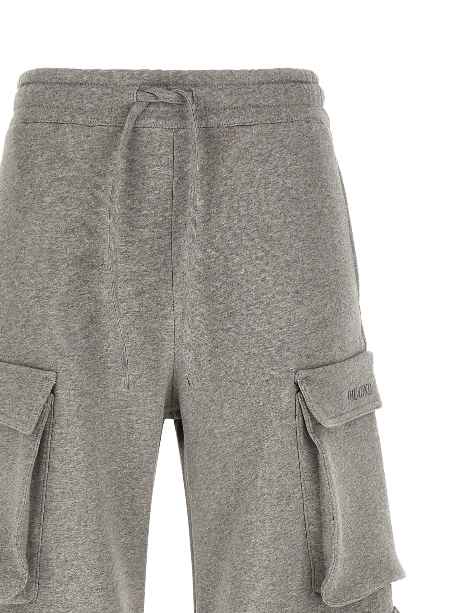 The Attico Gray Cotton Cargo Pants