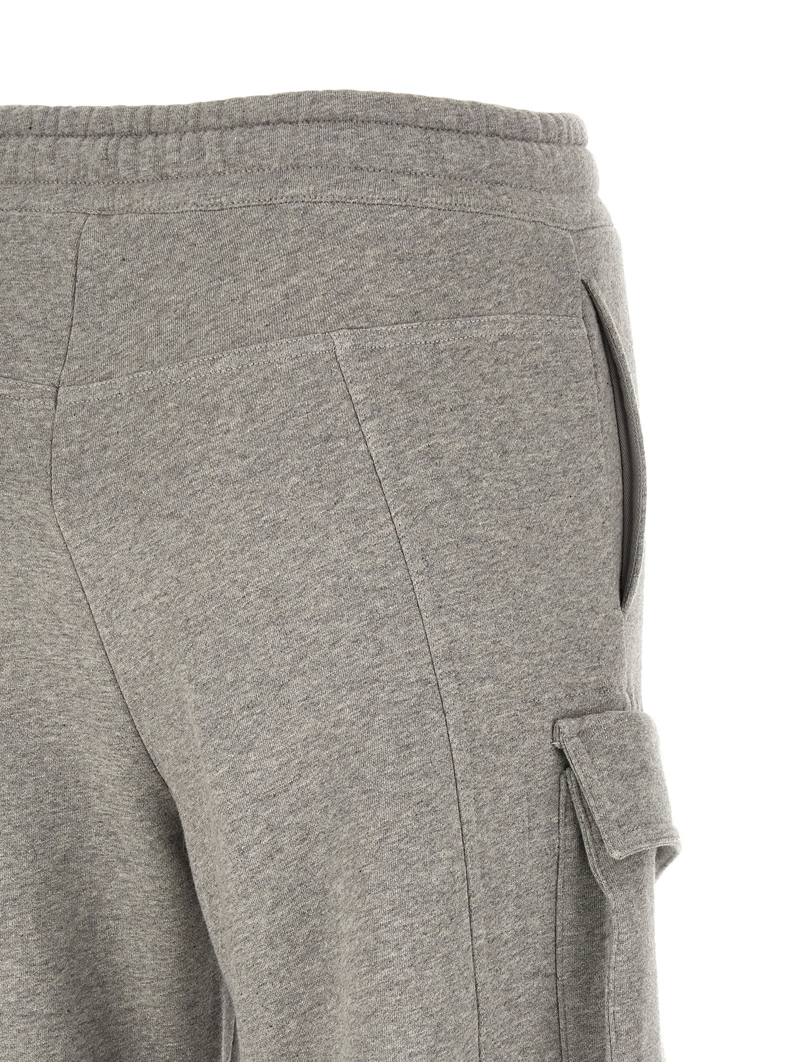 The Attico Gray Cotton Cargo Pants