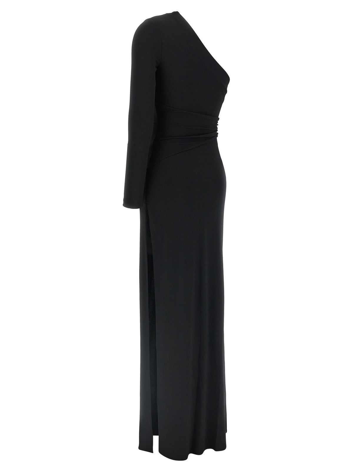 Elisabetta Franchi Black Viscose Long Dress
