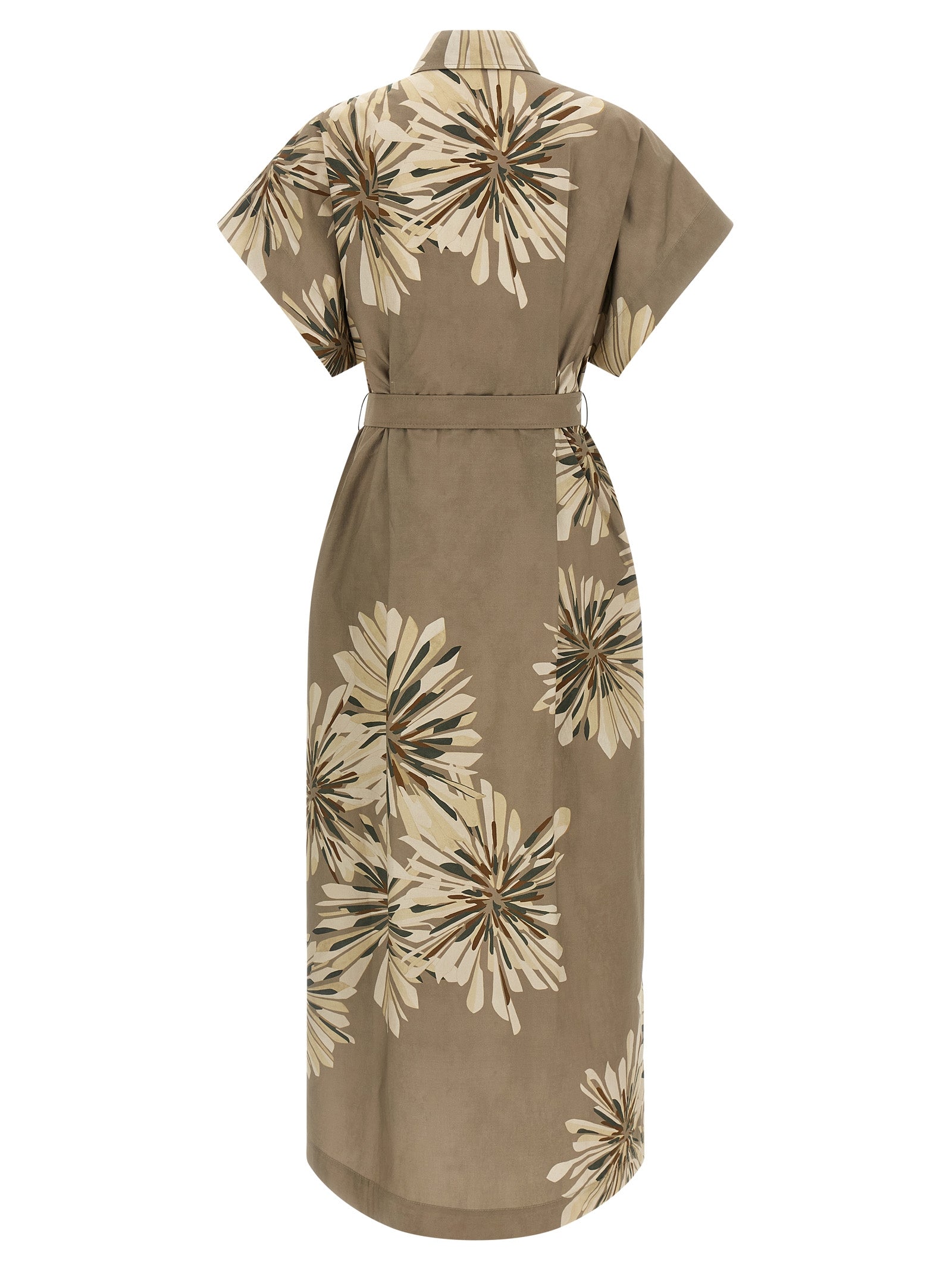 Brunello Cucinelli Bicolor Cotton Long Dress