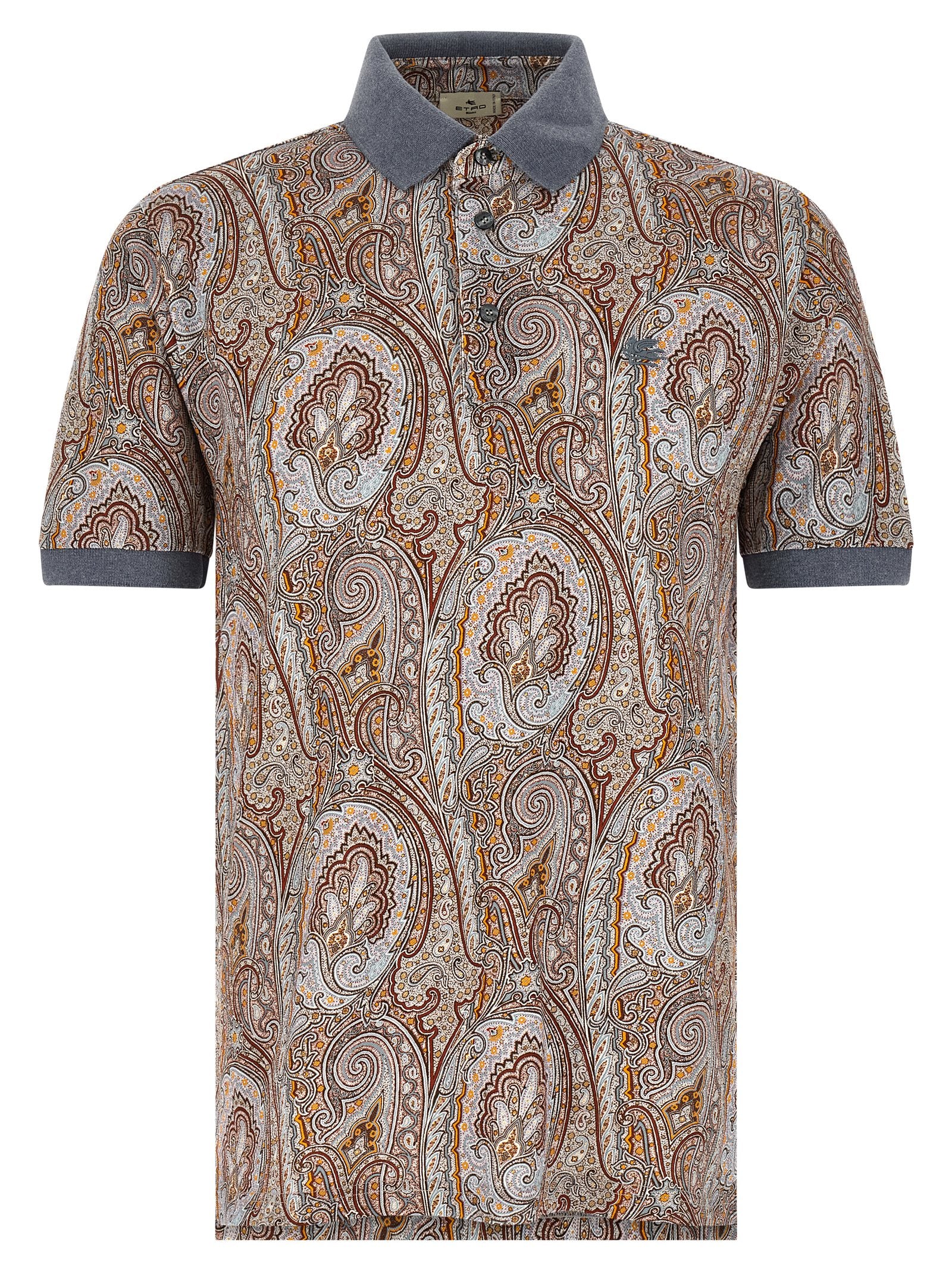 Etro Multicolor Cotton Polo Shirt