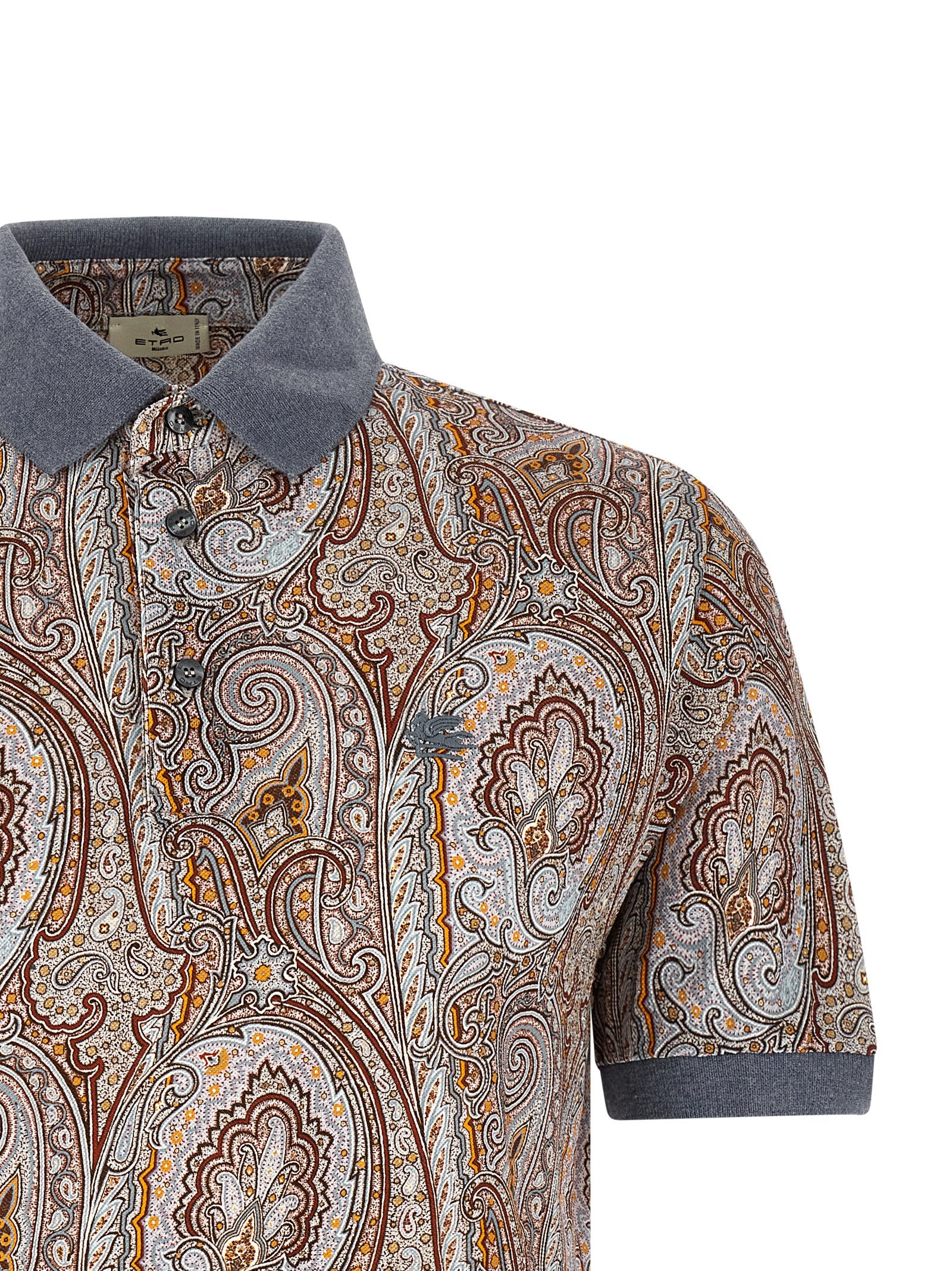 Etro Multicolor Cotton Polo Shirt