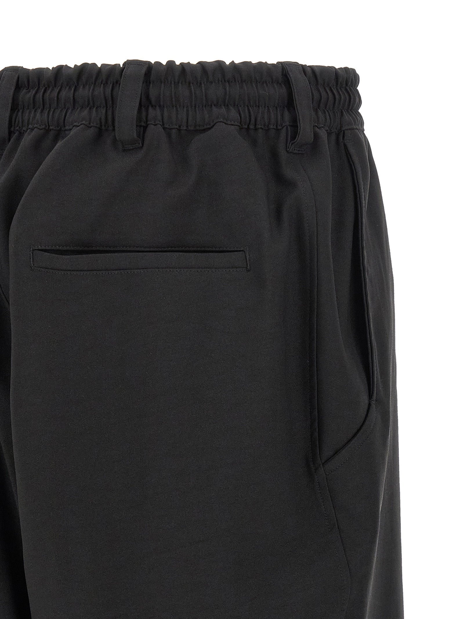 Y-3 Black Polyester Cargo Pants