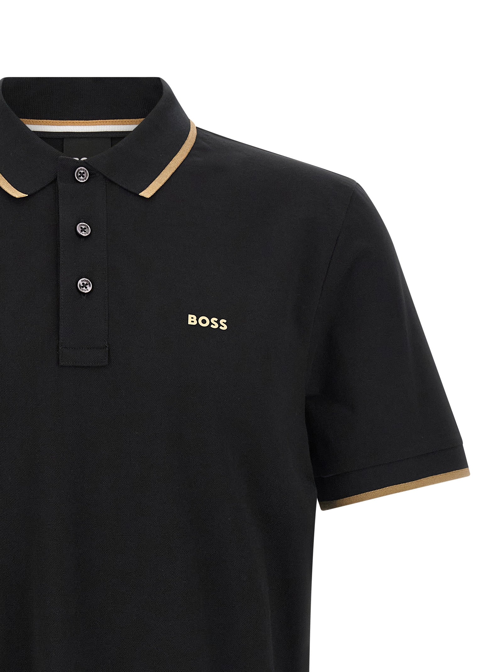 Hugo Boss Black Cotton Polo Shirt