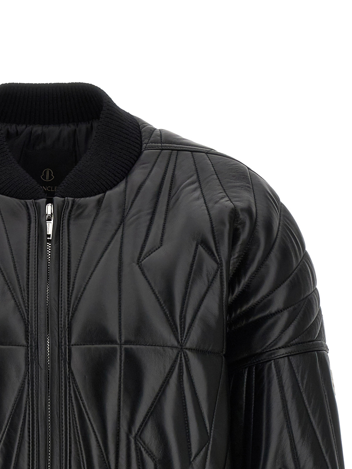 Rick Owens Black Lamb Leather Leather Jacket
