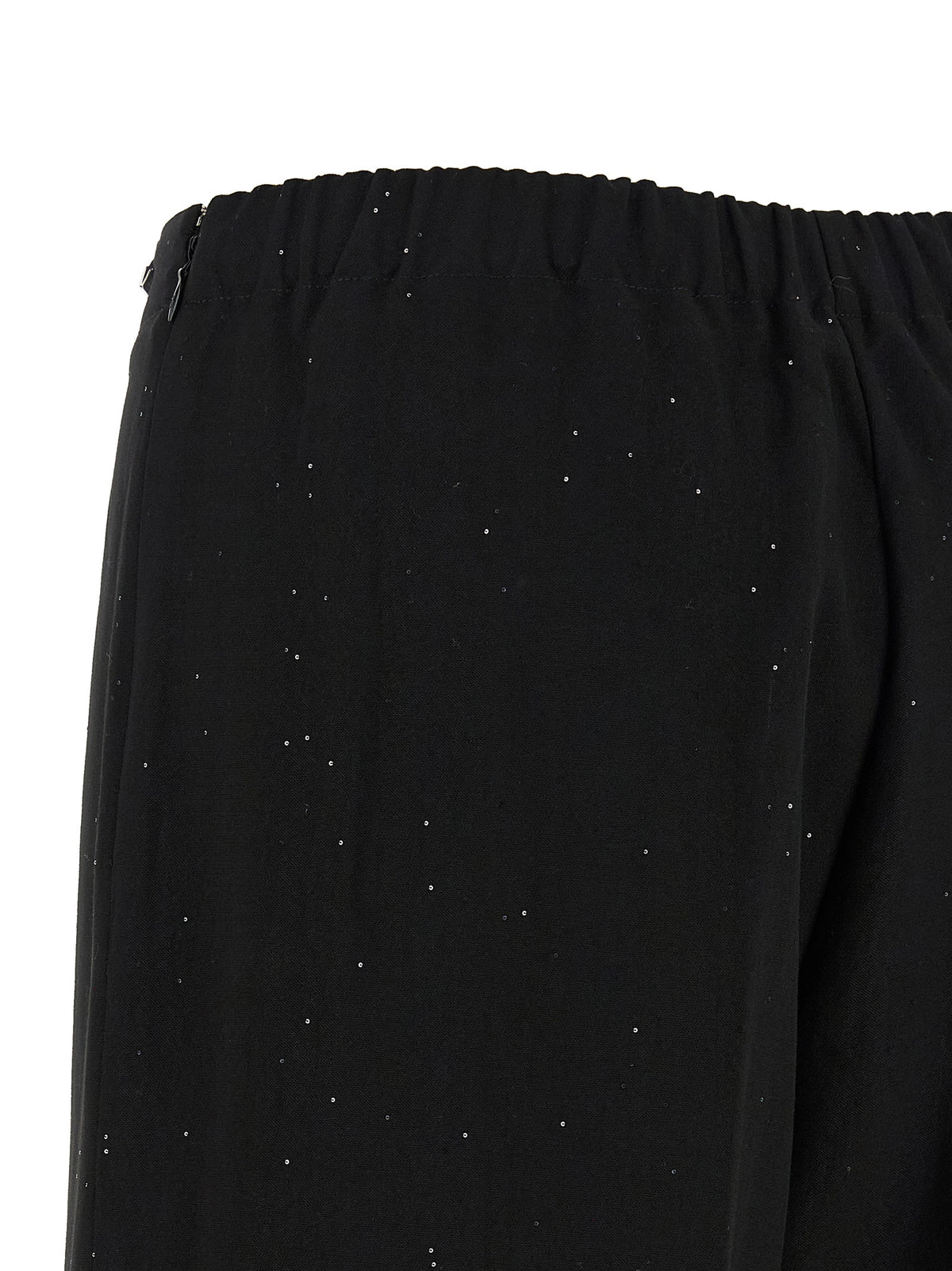 Herno Black Viscose Pants