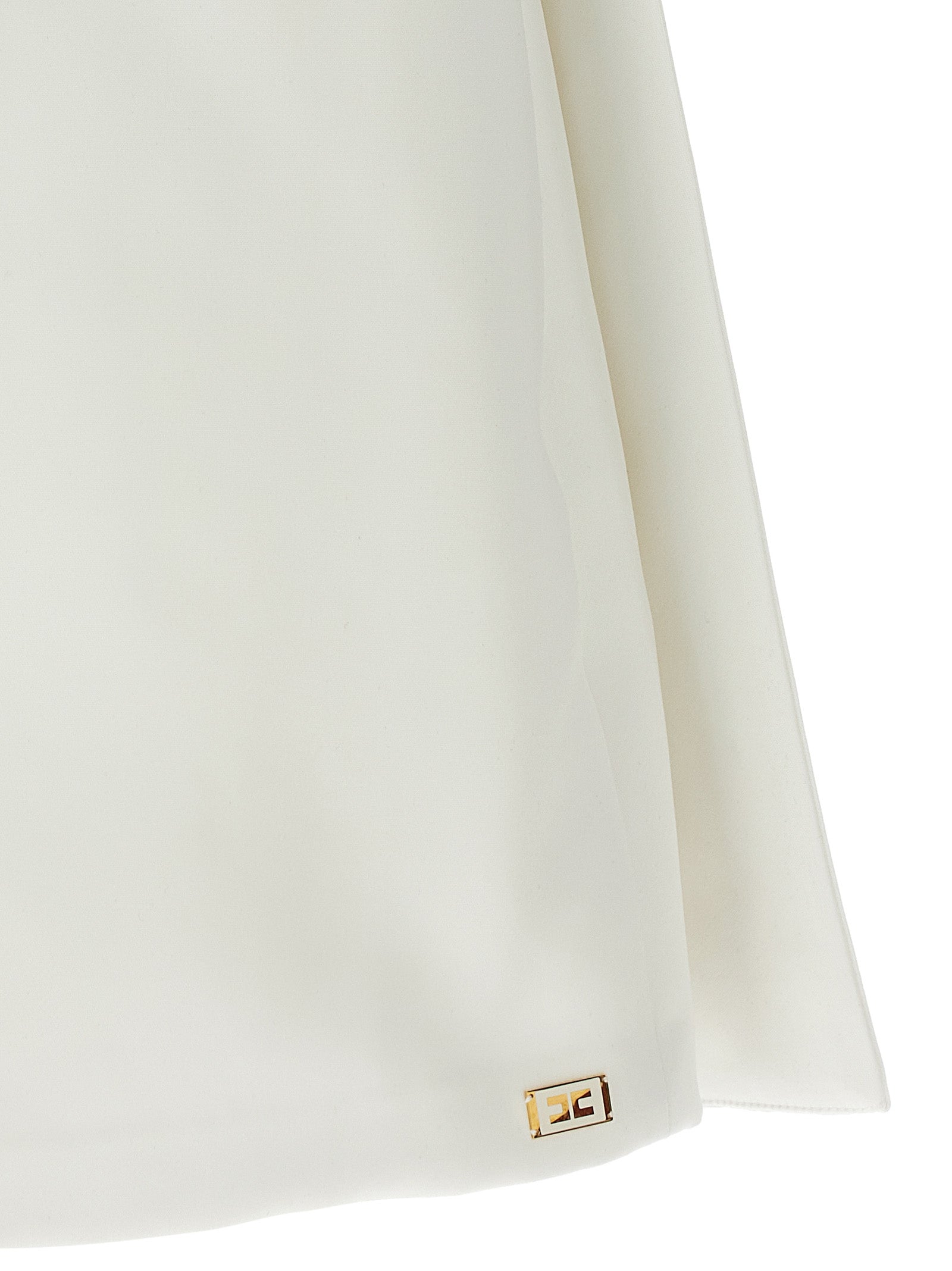 Elisabetta Franchi White Polyester Short Dress