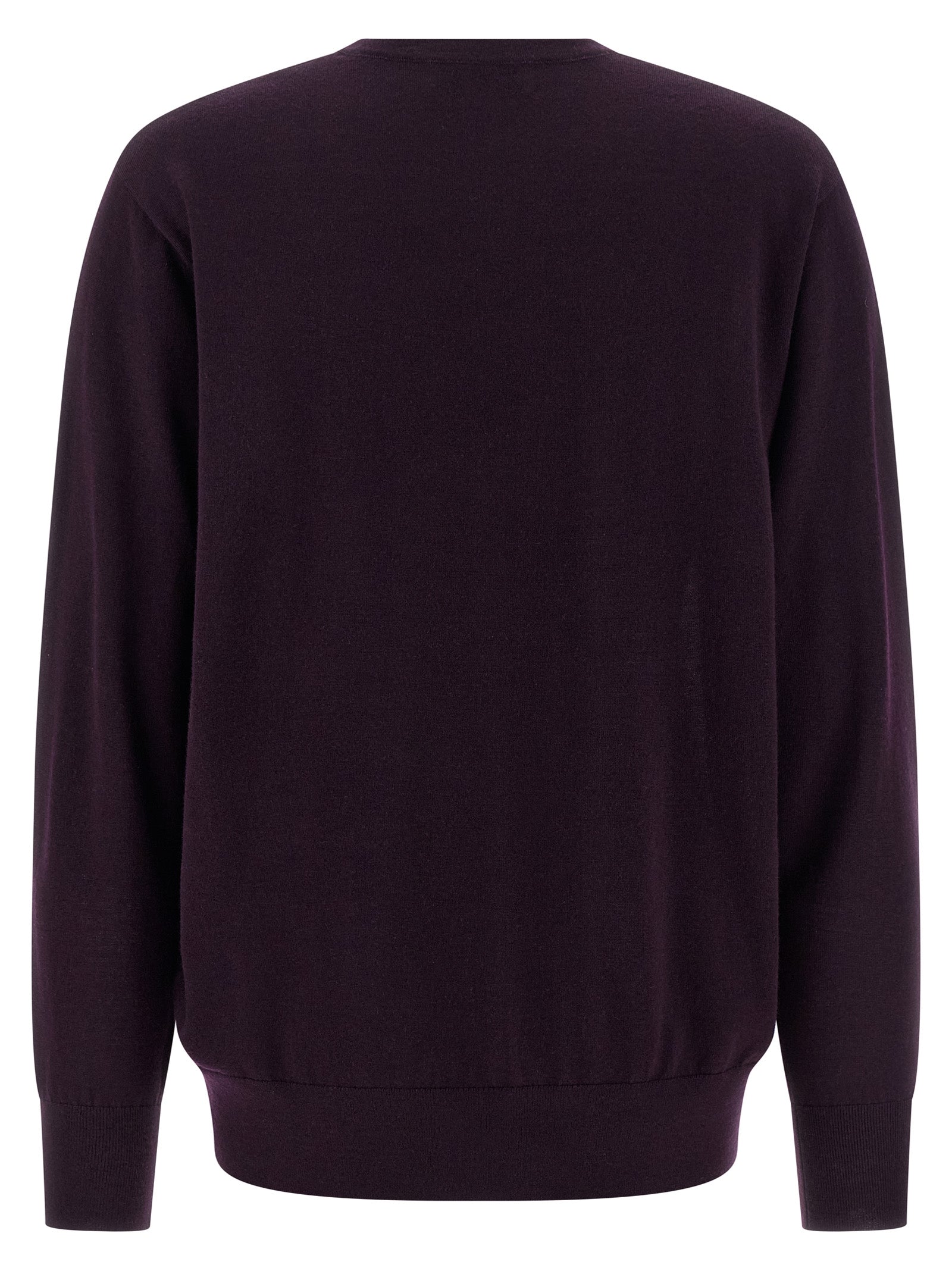 Dries Van Noten Purple Merino Wool Cardigan
