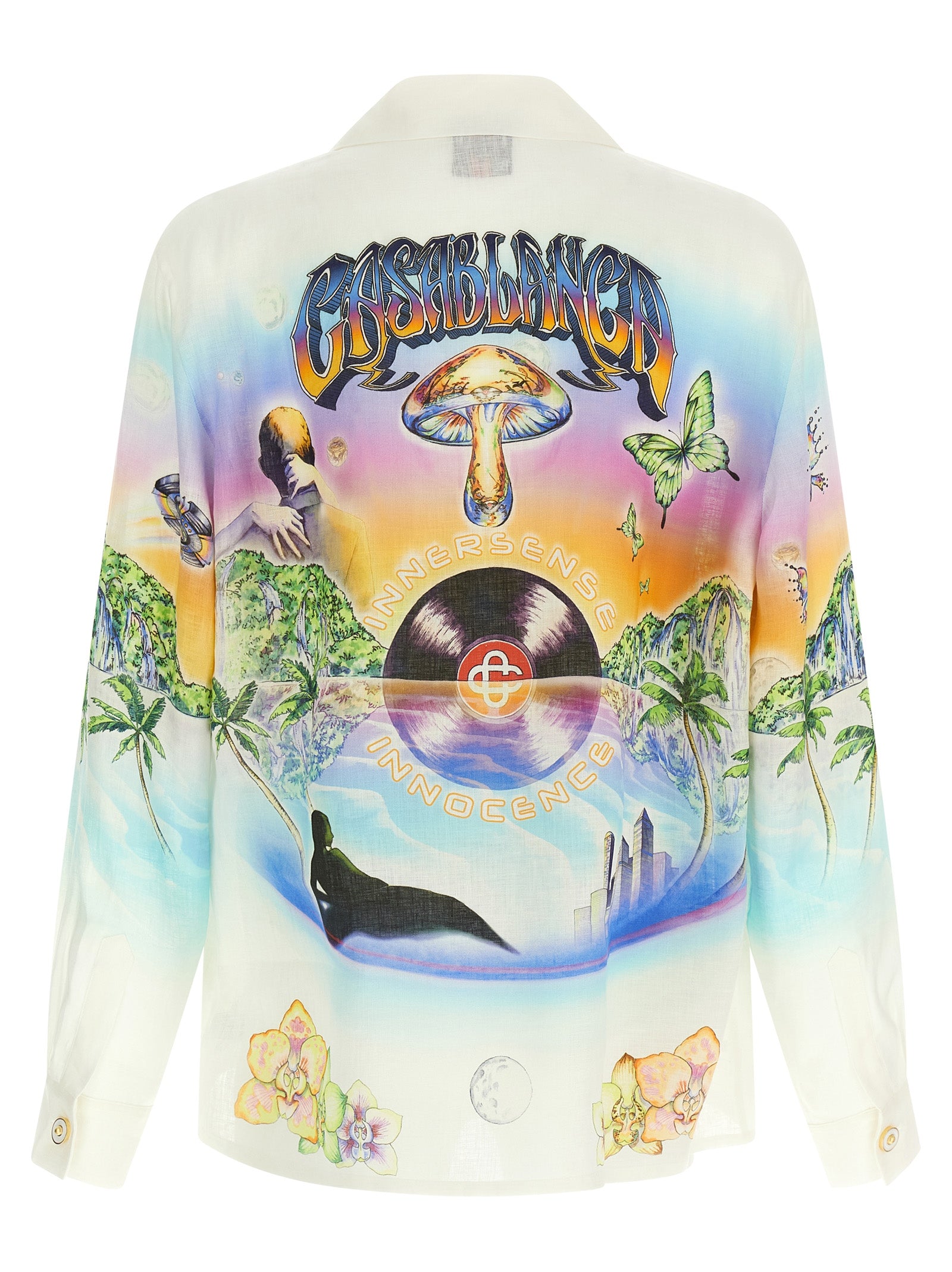 Casablanca Multicolor Linen Blouse