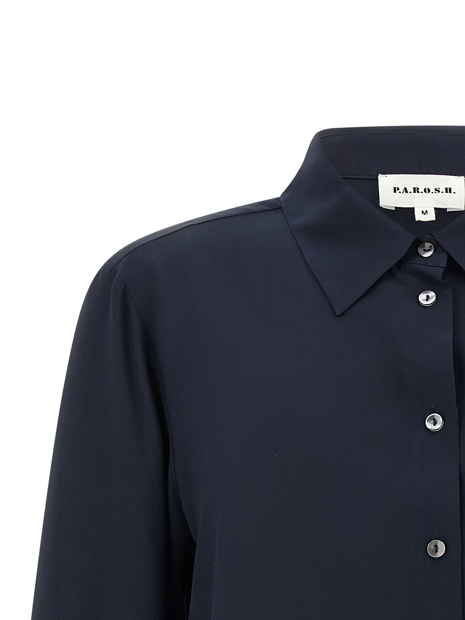 P.A.R.O.S.H. Blue Silk Blouse