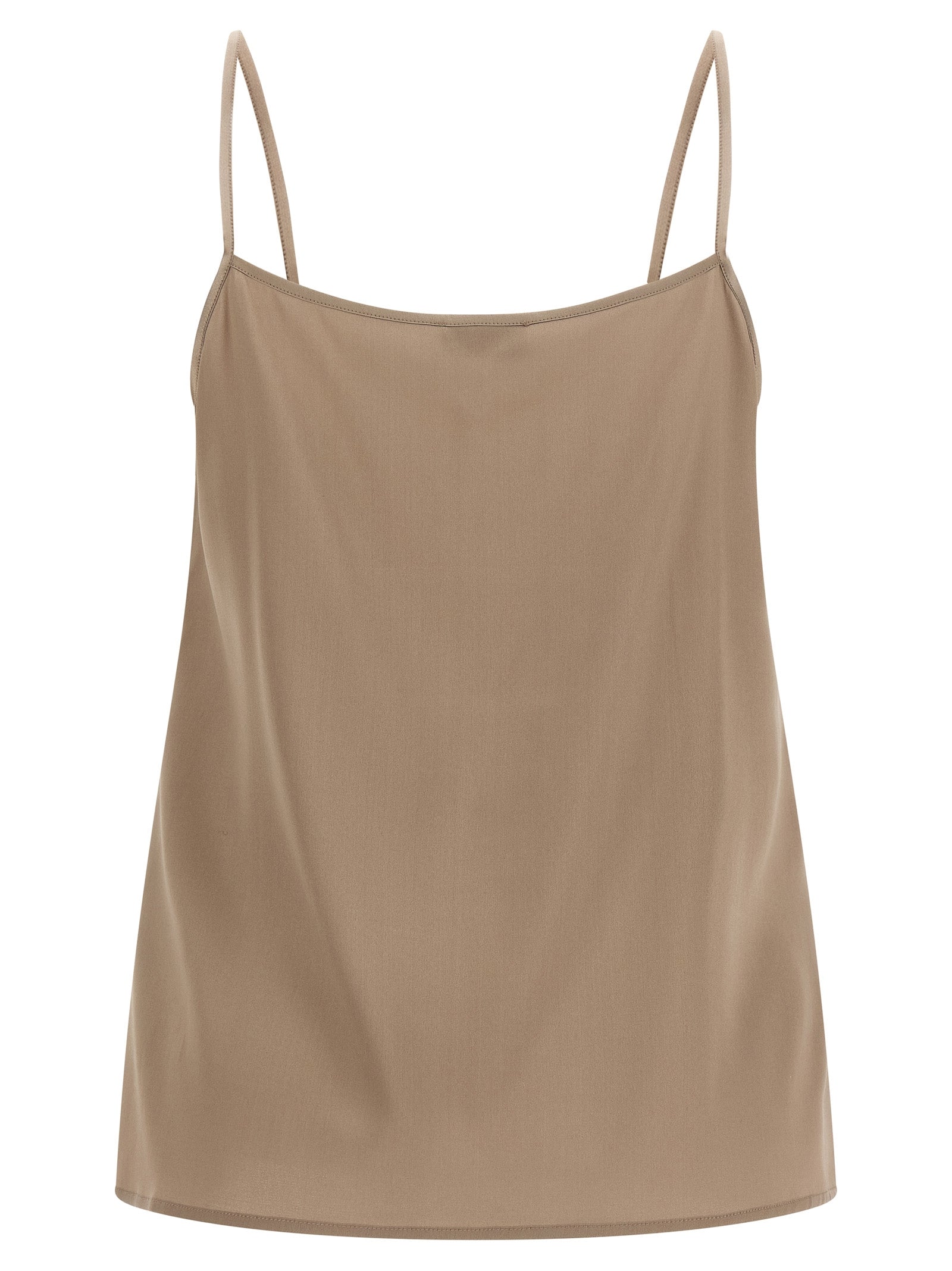 Peserico Brown Silk Blouse