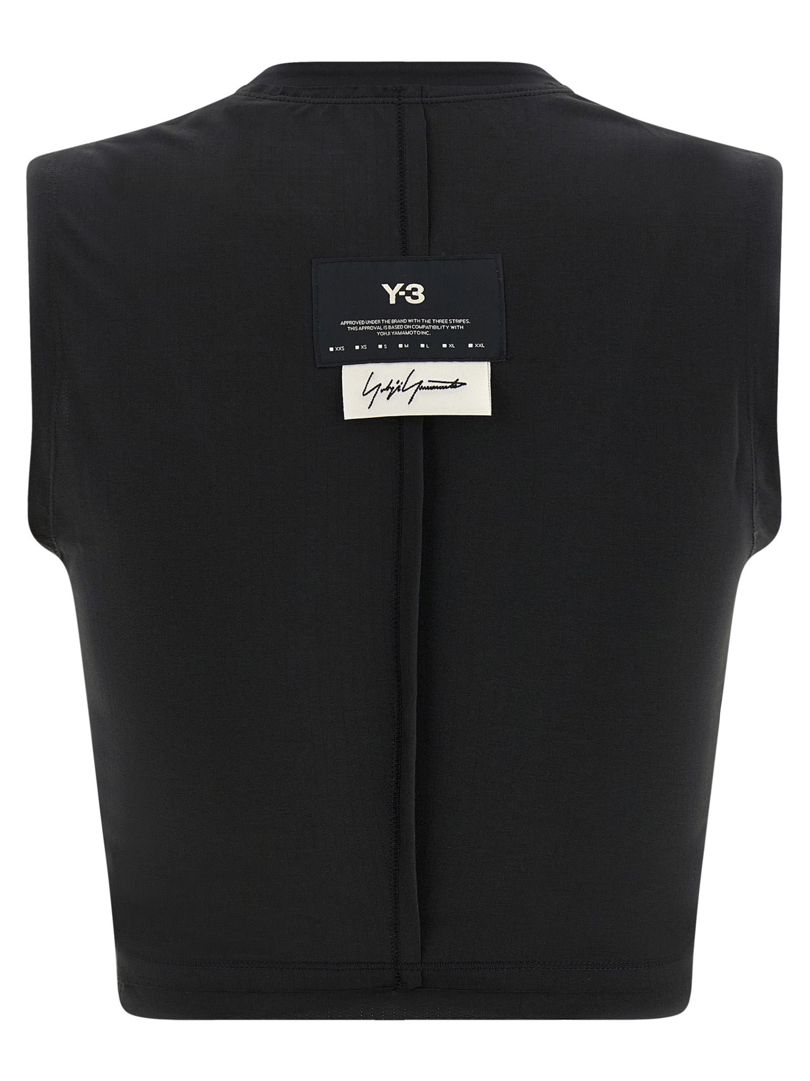 Y-3 Black Polyester Sport Bra
