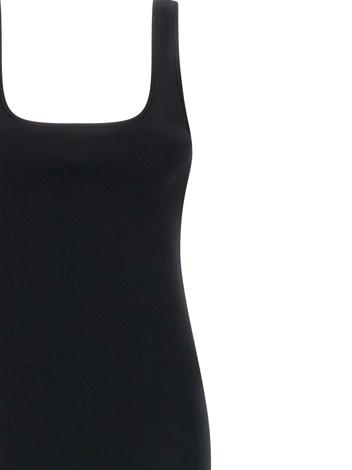 Entire Studios Black Viscose Midi Dress