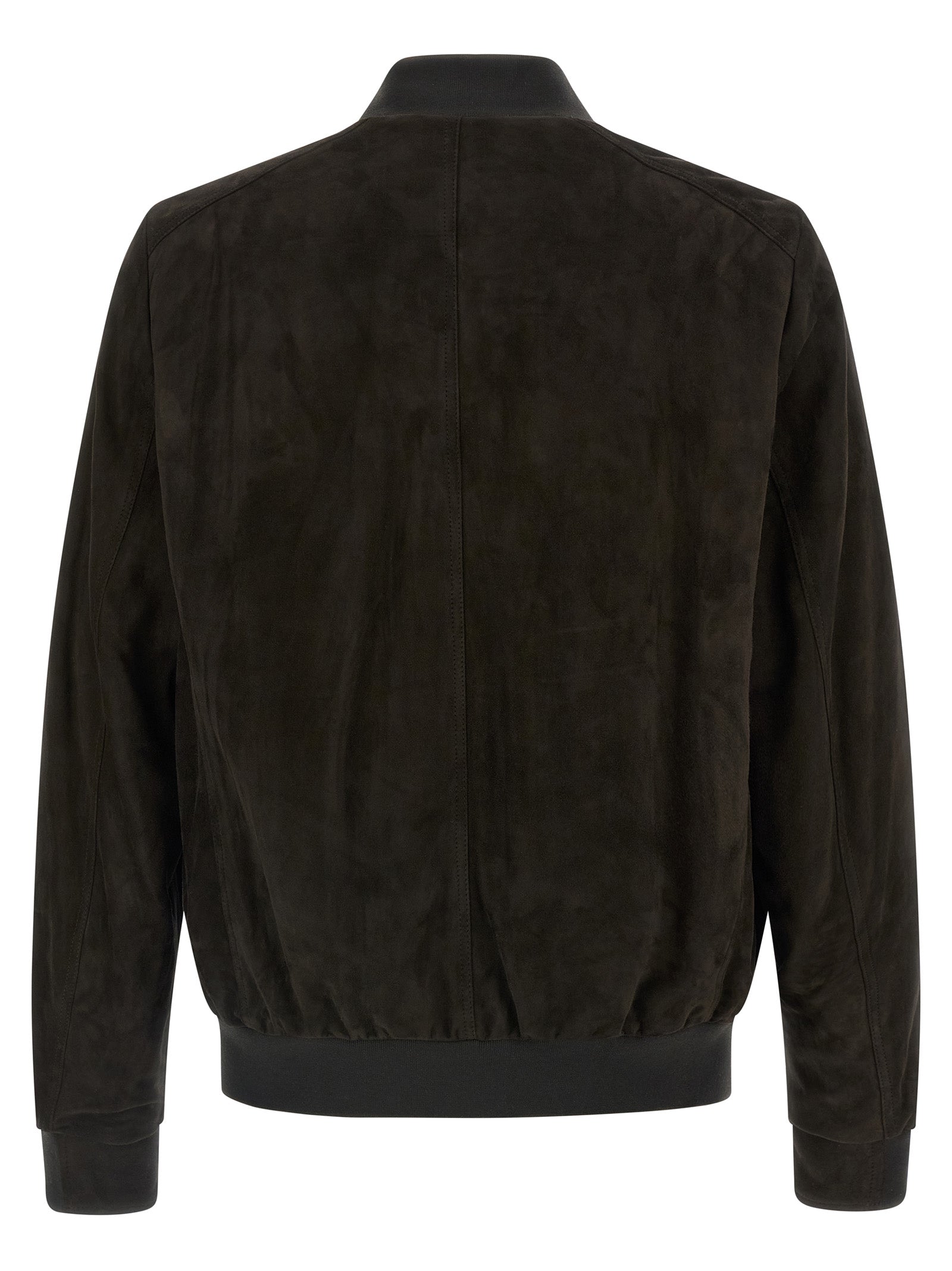 MooRER Brown Lamb Leather Leather Jacket