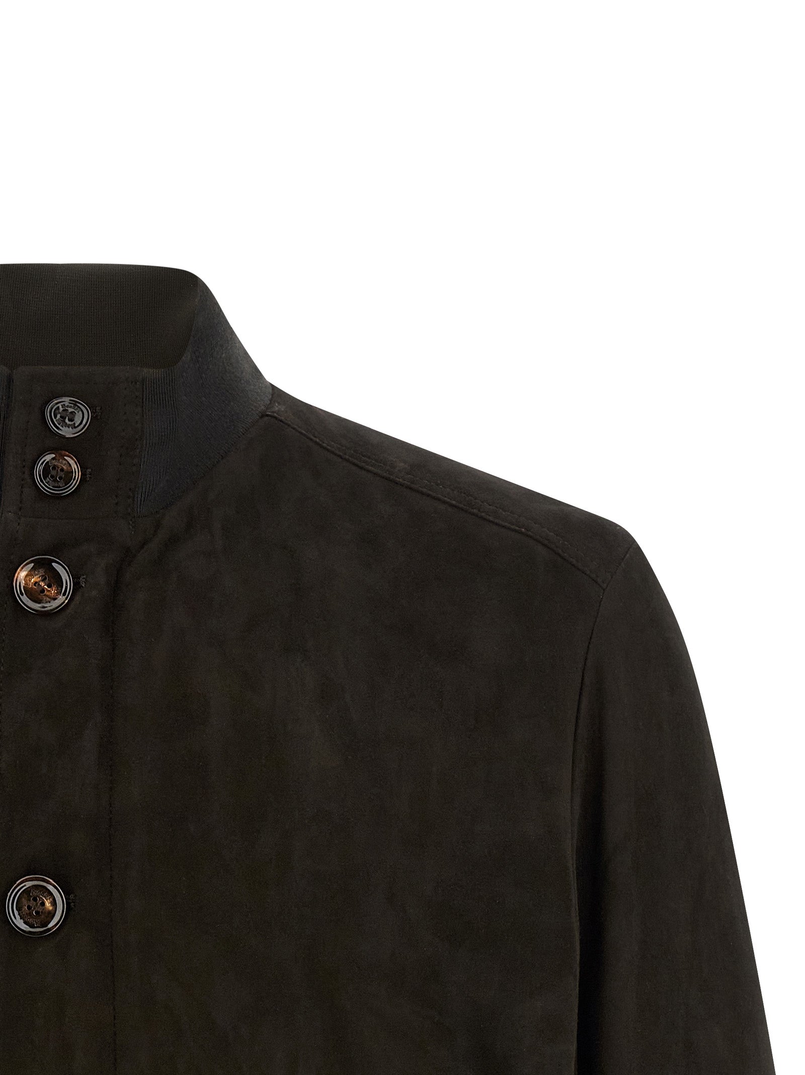 MooRER Brown Lamb Leather Leather Jacket
