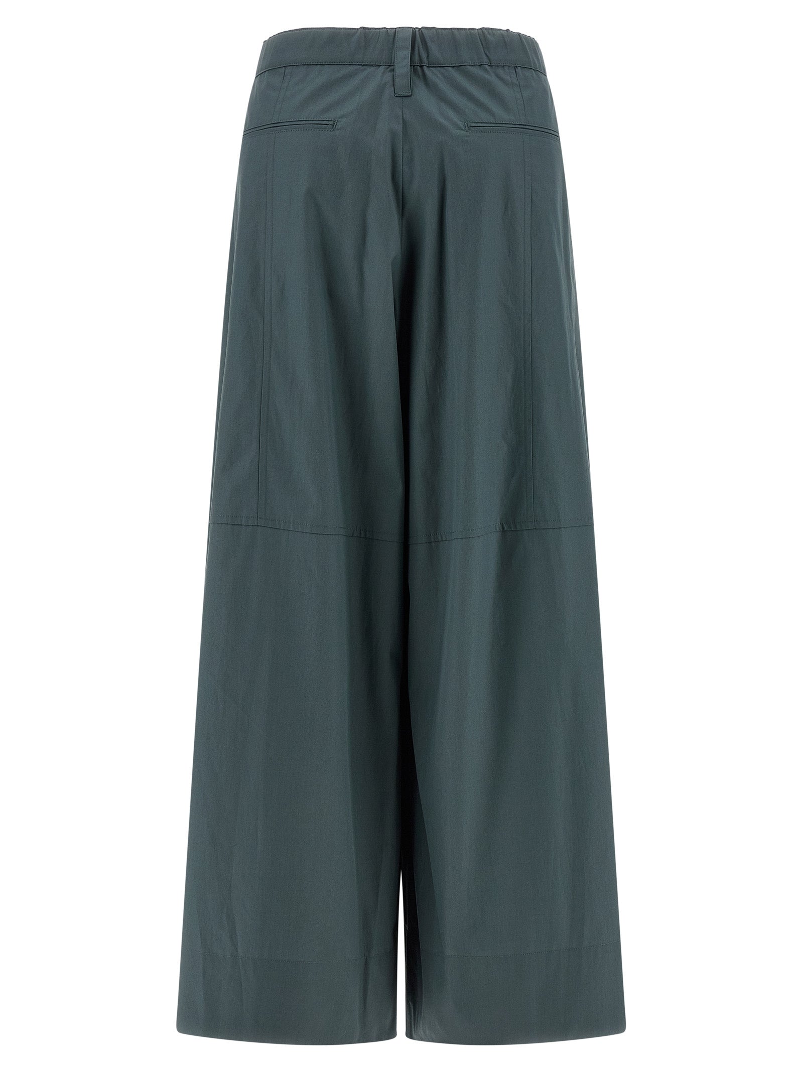 'S Max Mara Blue Cotton Flared Pants