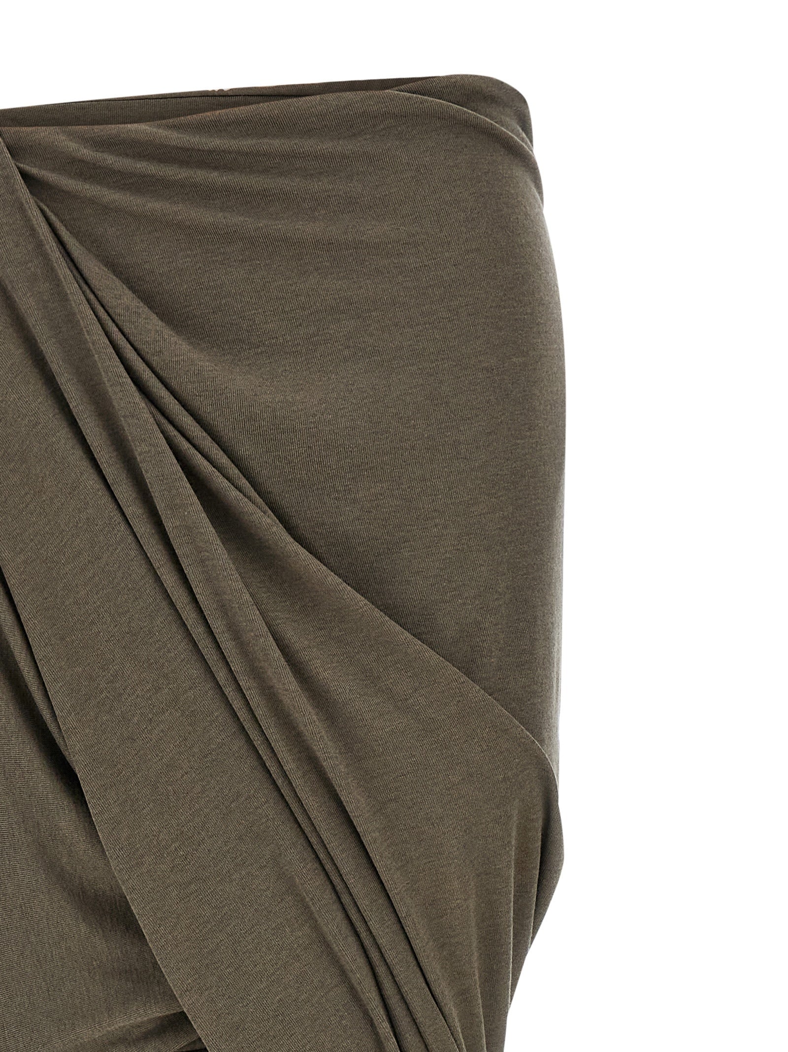 Entire Studios Gray Tencel Mini Skirt